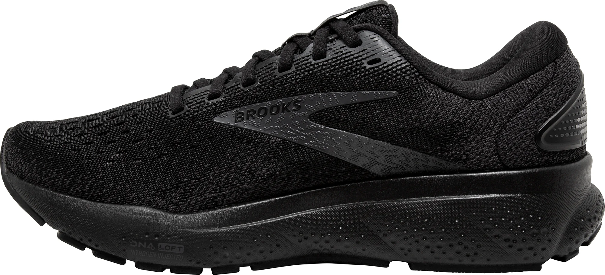 Brooks Ghost 16 NARROW FIT Mens Running Shoes - Black - Image 3