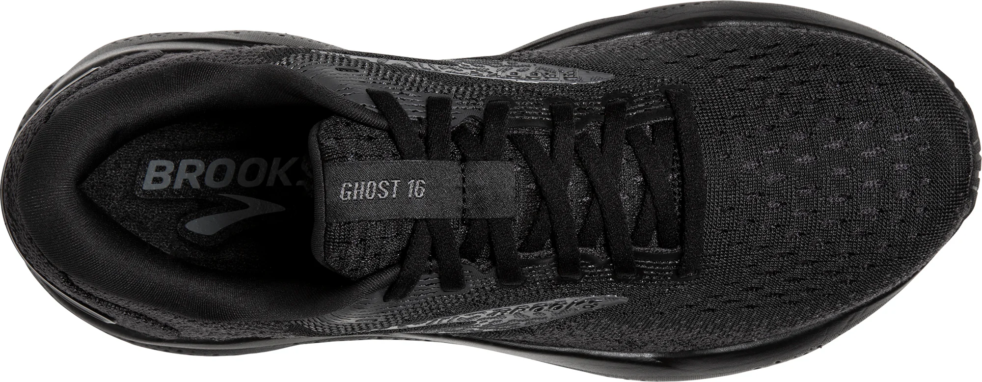 Brooks Ghost 16 WIDE FIT (2E) Mens Running Shoes - Black - Image 4