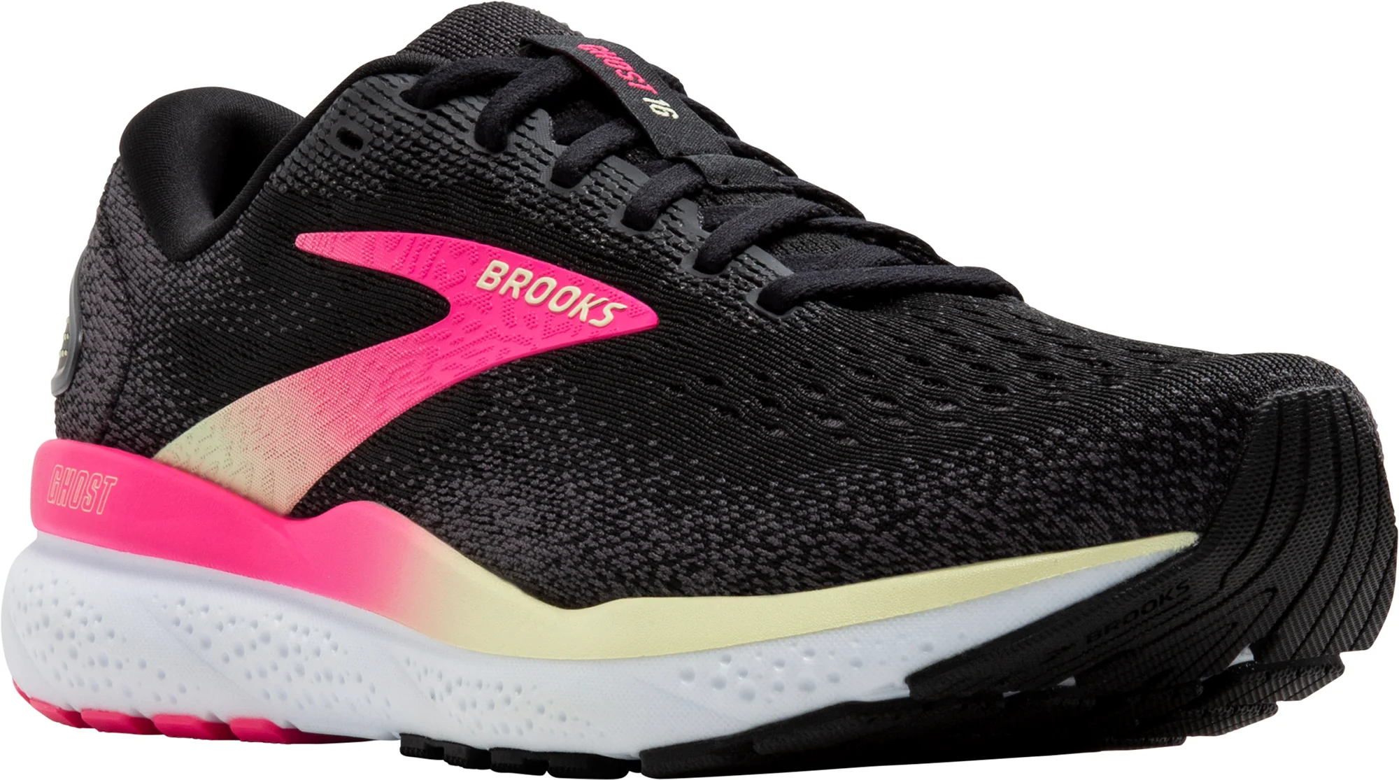 Brooks Ghost 16 WIDE FIT Womens Running Shoes - Black - Image 6