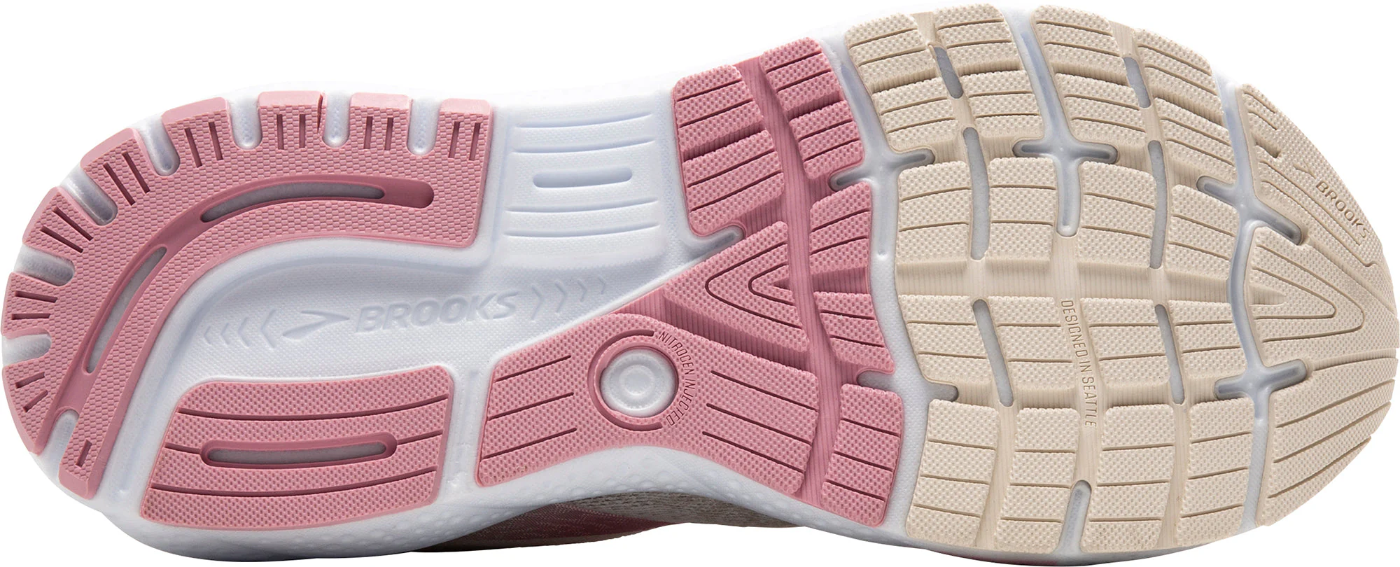 Brooks Ghost 16 Womens Running Shoes - Pink - Image 2