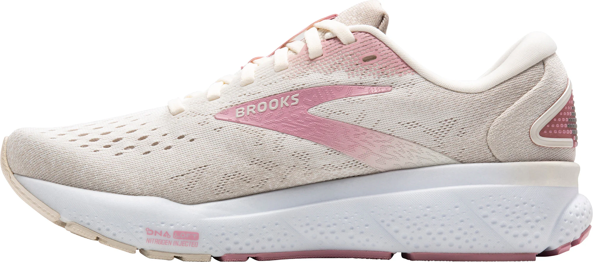 Brooks Ghost 16 Womens Running Shoes - Pink - Image 3
