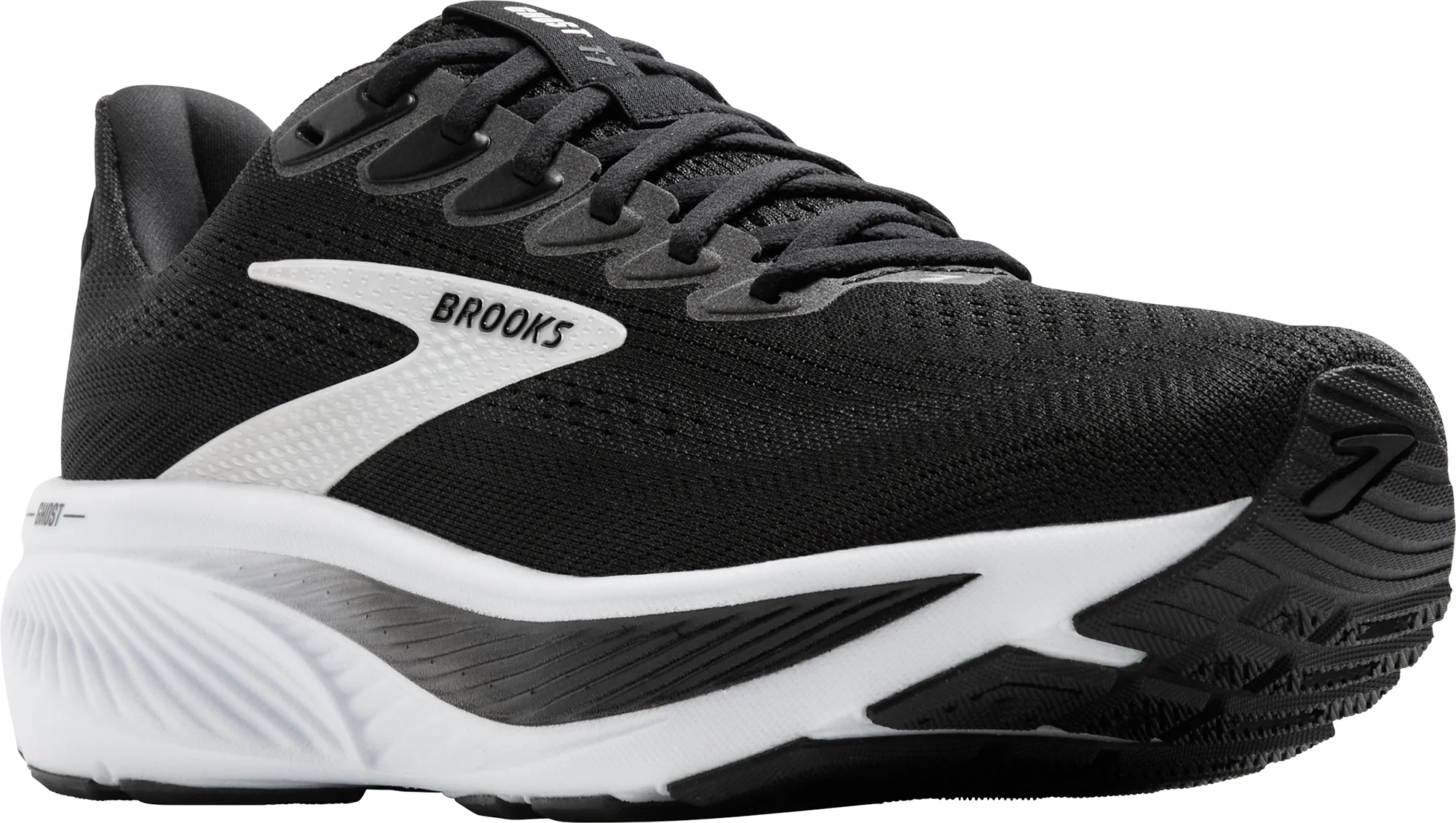 Brooks Ghost 17 Mens Running Shoes - Black - Image 6