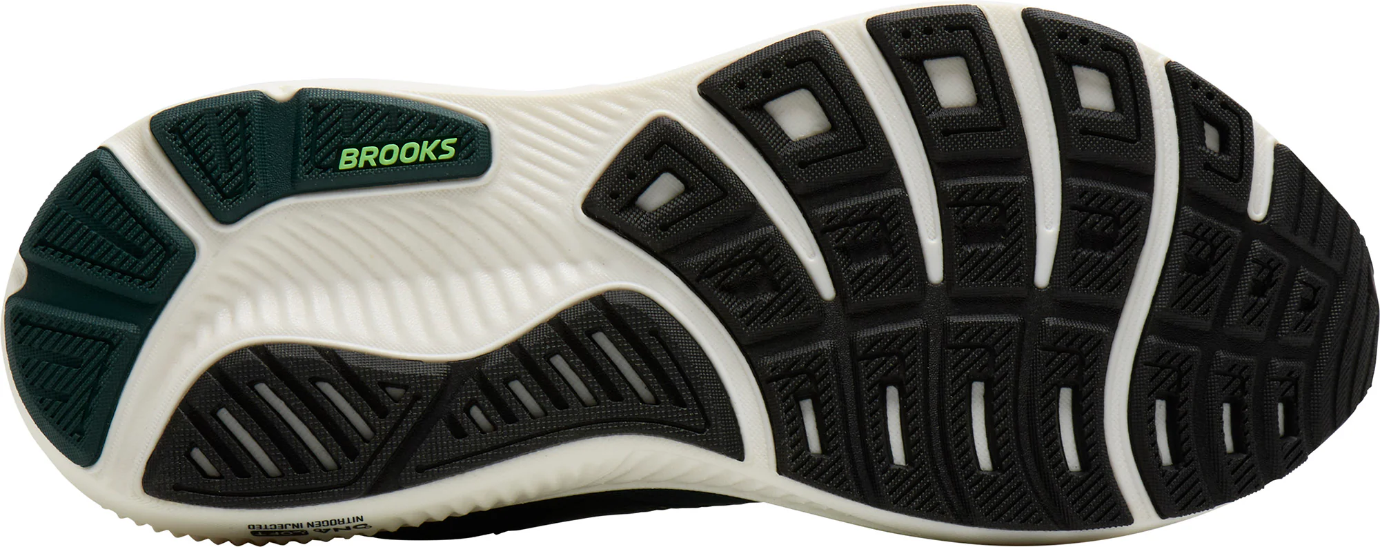 Brooks Ghost 17 Mens Running Shoes - Green - Image 2