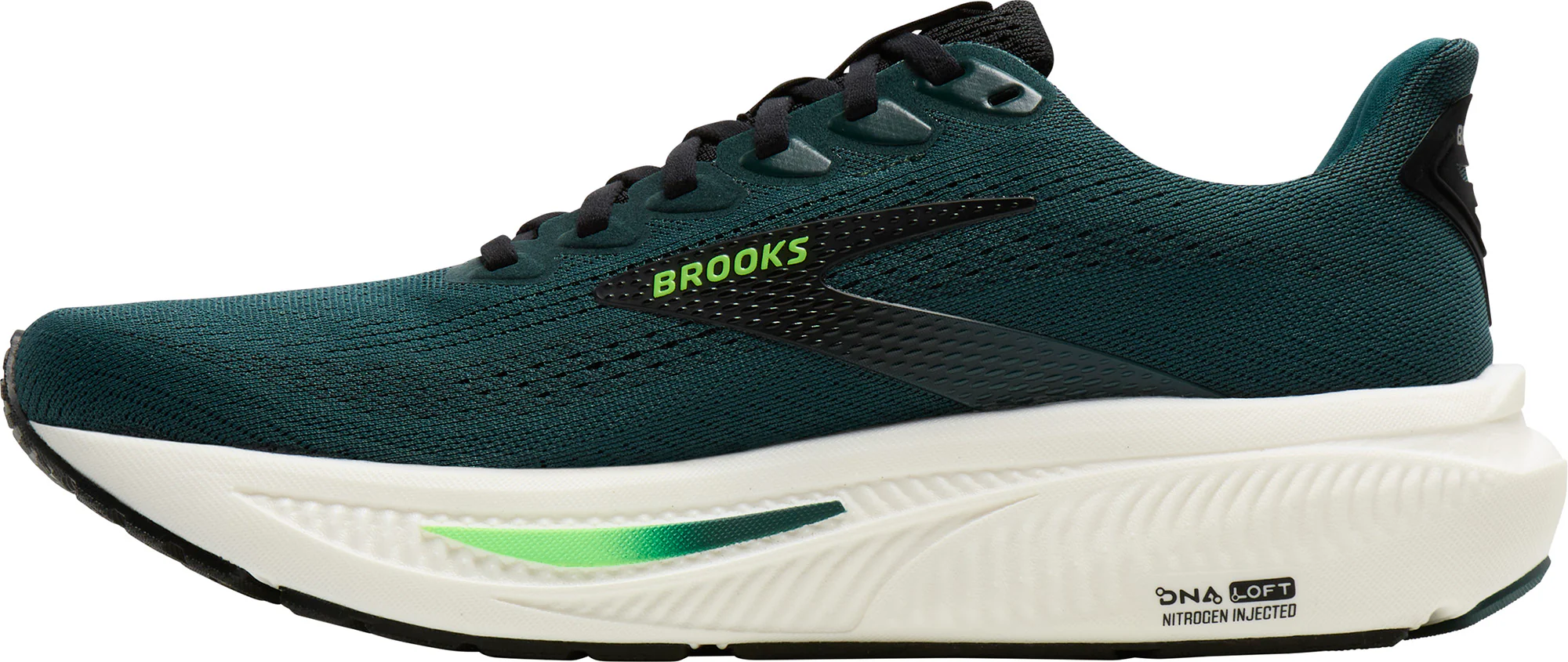 Brooks Ghost 17 Mens Running Shoes - Green - Image 3