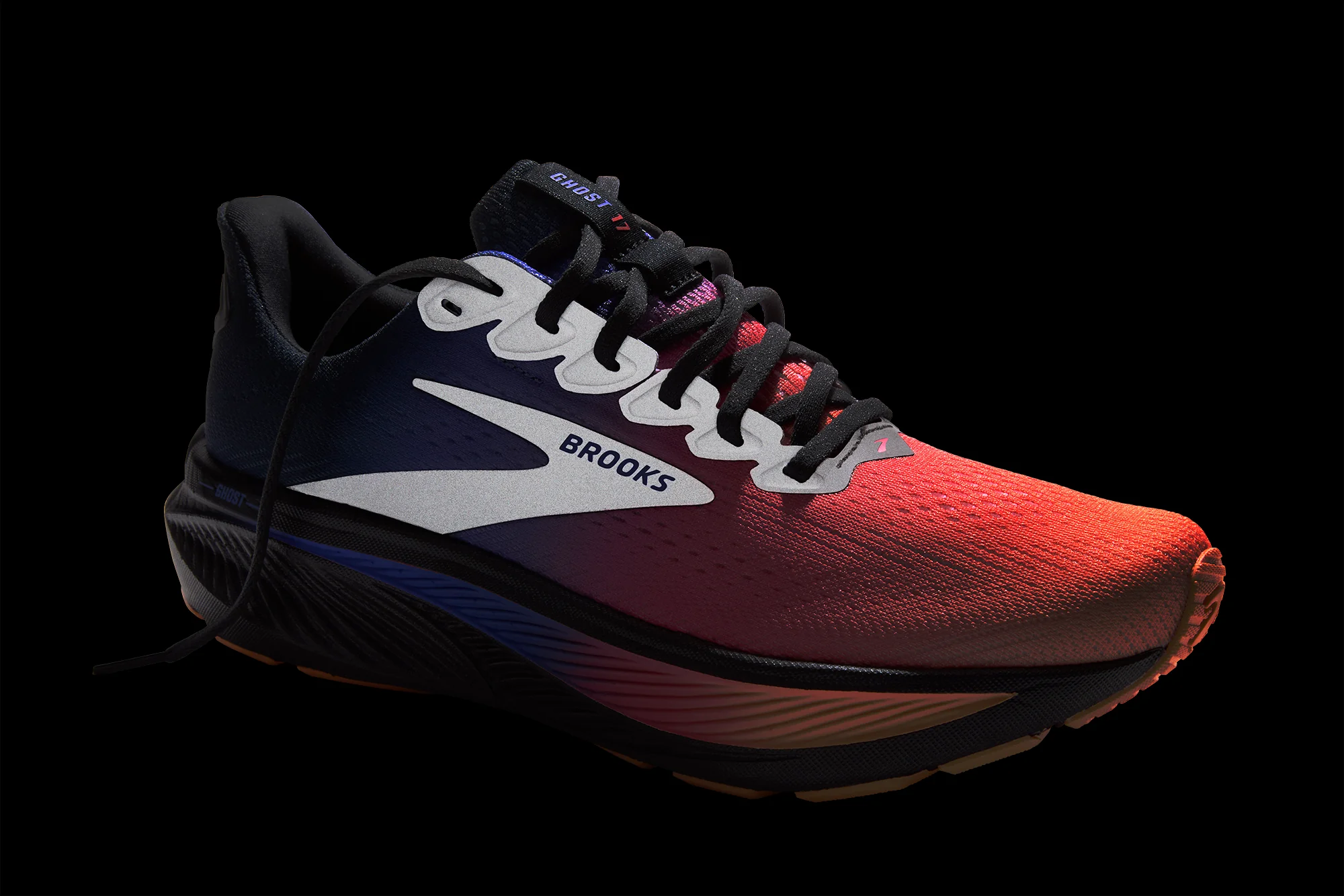 Brooks Ghost 17 Mens Running Shoes - Orange - Image 7