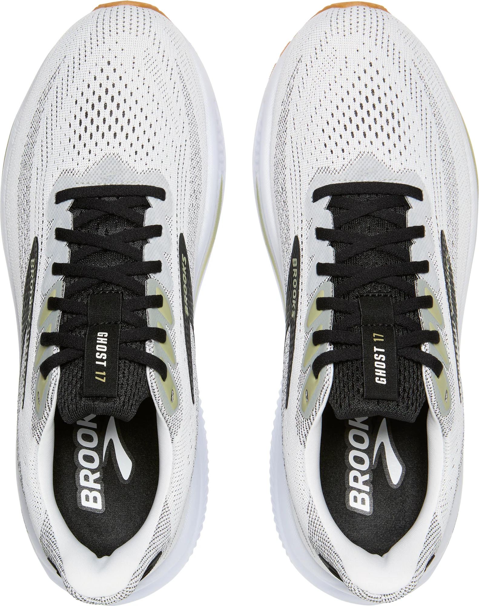 Brooks Ghost 17 Mens Running Shoes - White - Image 4