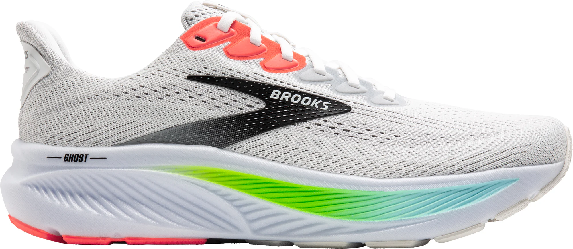 Brooks Ghost 17 Mens Running Shoes - White