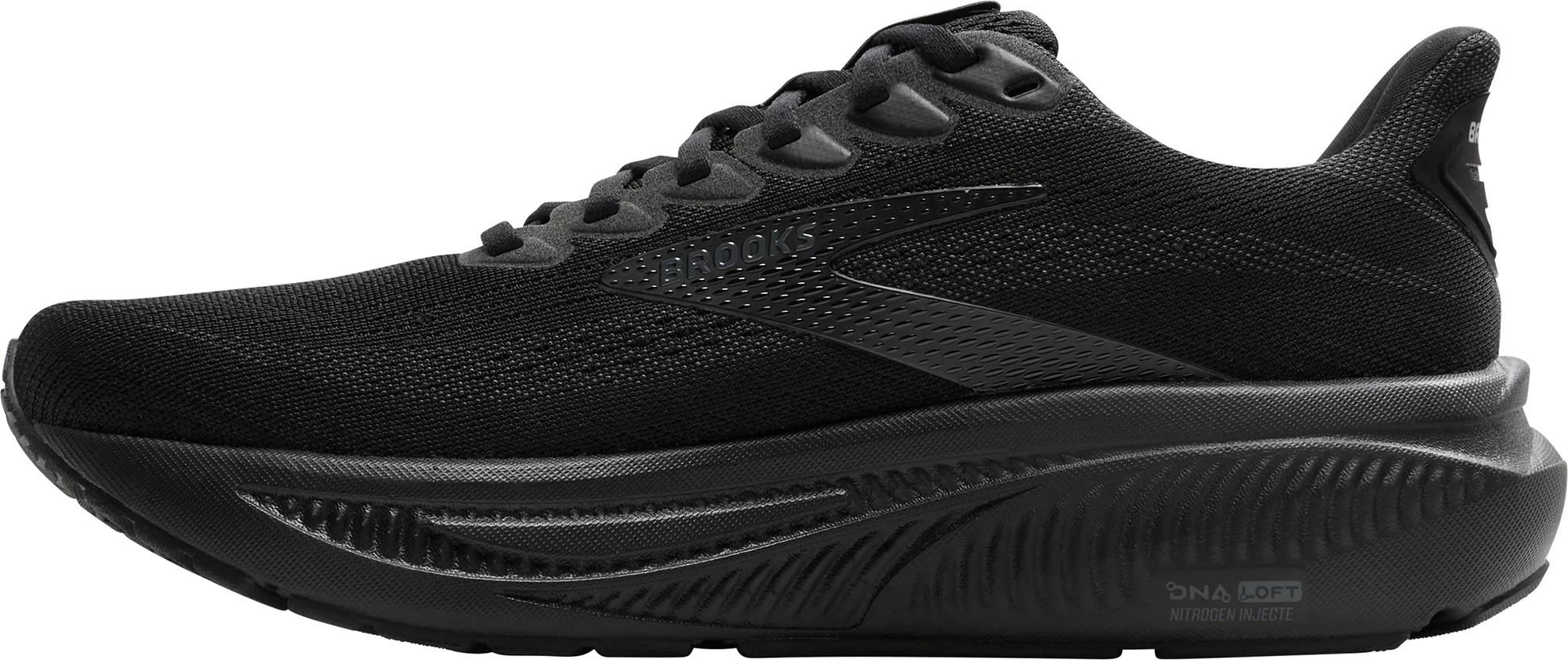 Brooks Ghost 17 WIDE FIT (2E) Mens Running Shoes - Black - Image 3