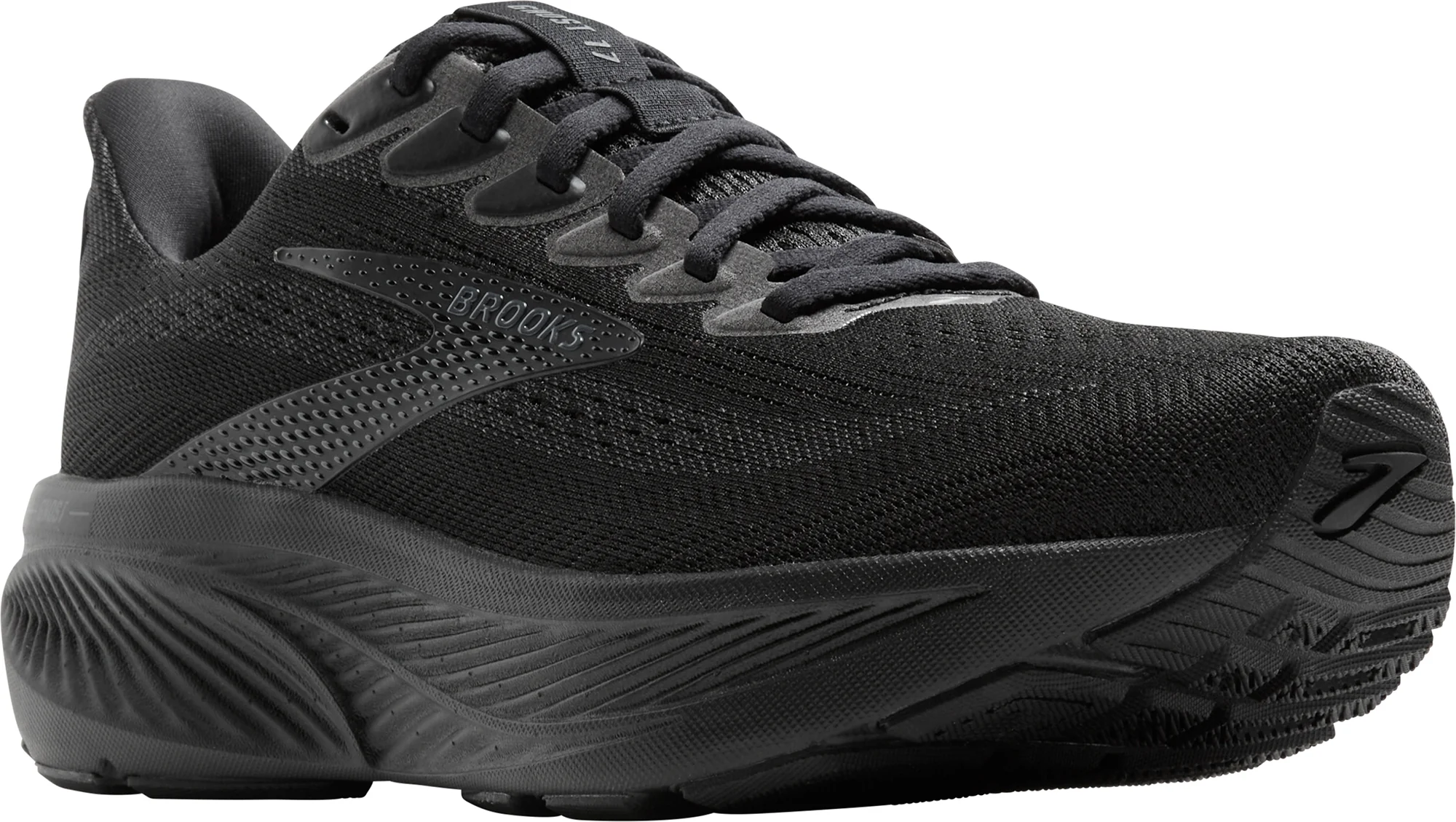 Brooks Ghost 17 WIDE FIT (2E) Mens Running Shoes - Black - Image 6