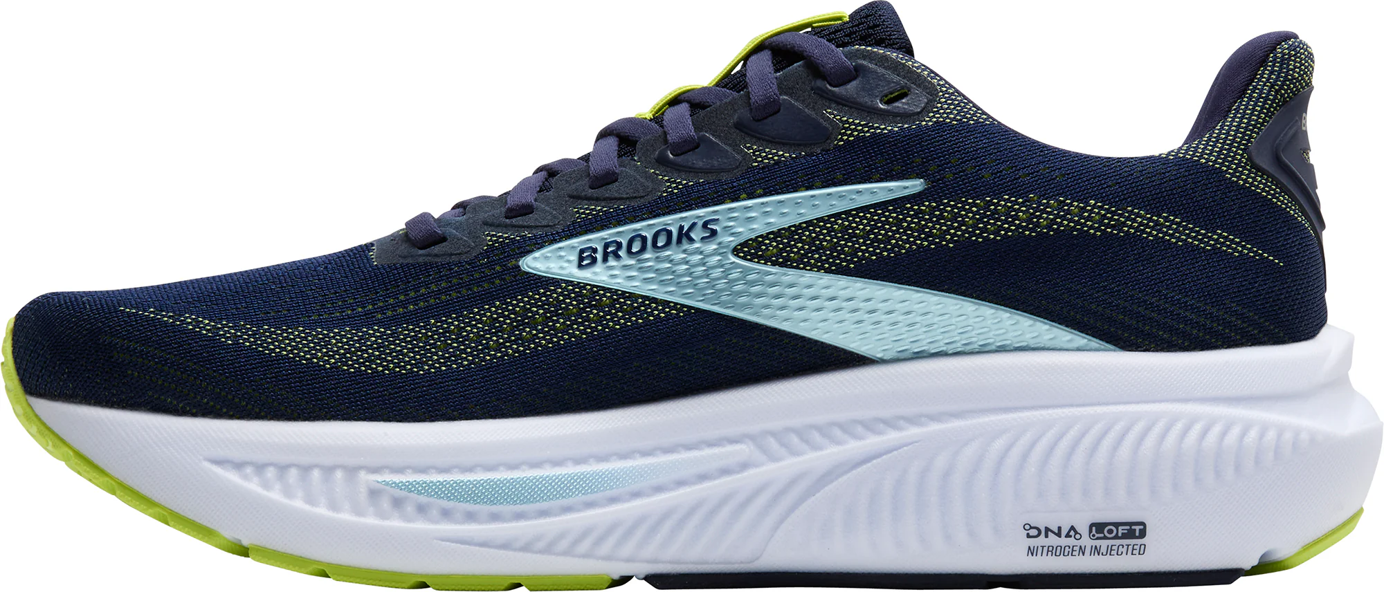Brooks Ghost 17 WIDE FIT (2E) Mens Running Shoes - Blue - Image 3