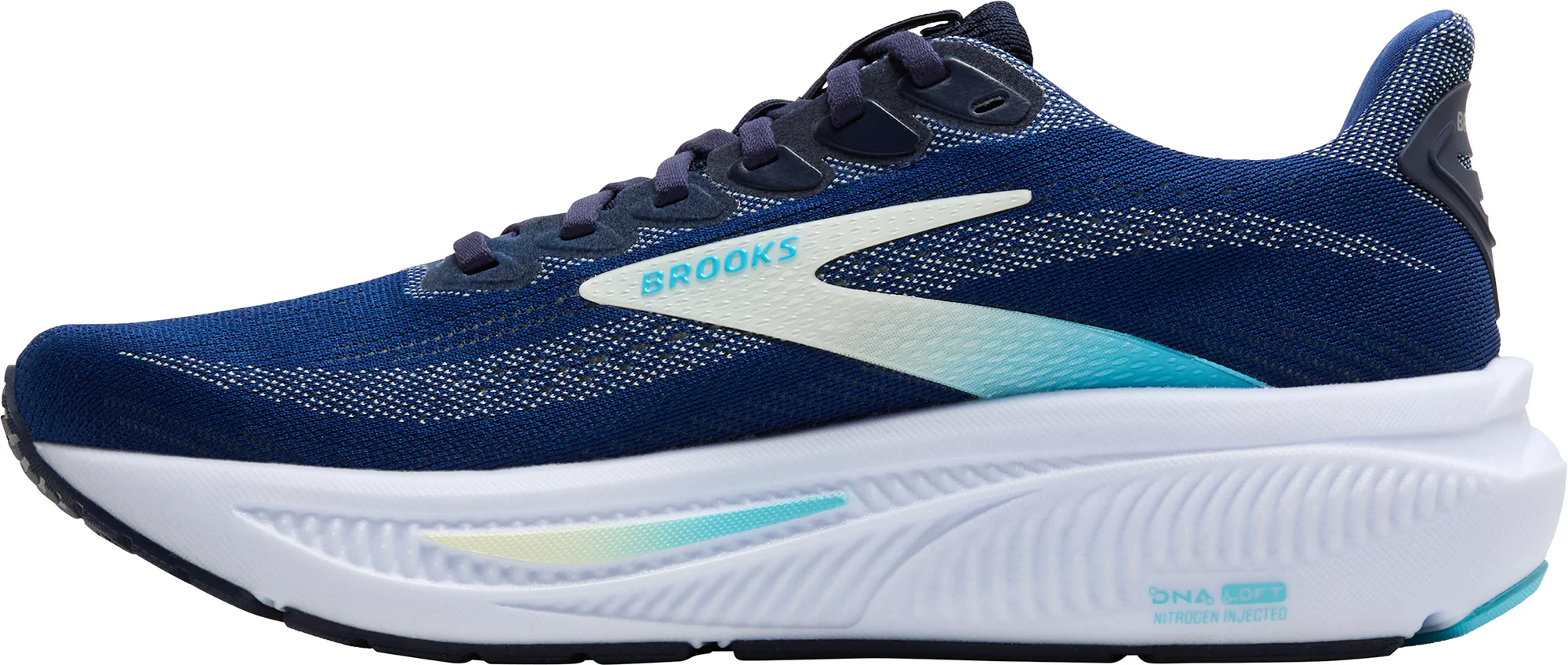 Brooks Ghost 17 WIDE FIT Womens Running Shoes - Blue - Image 3