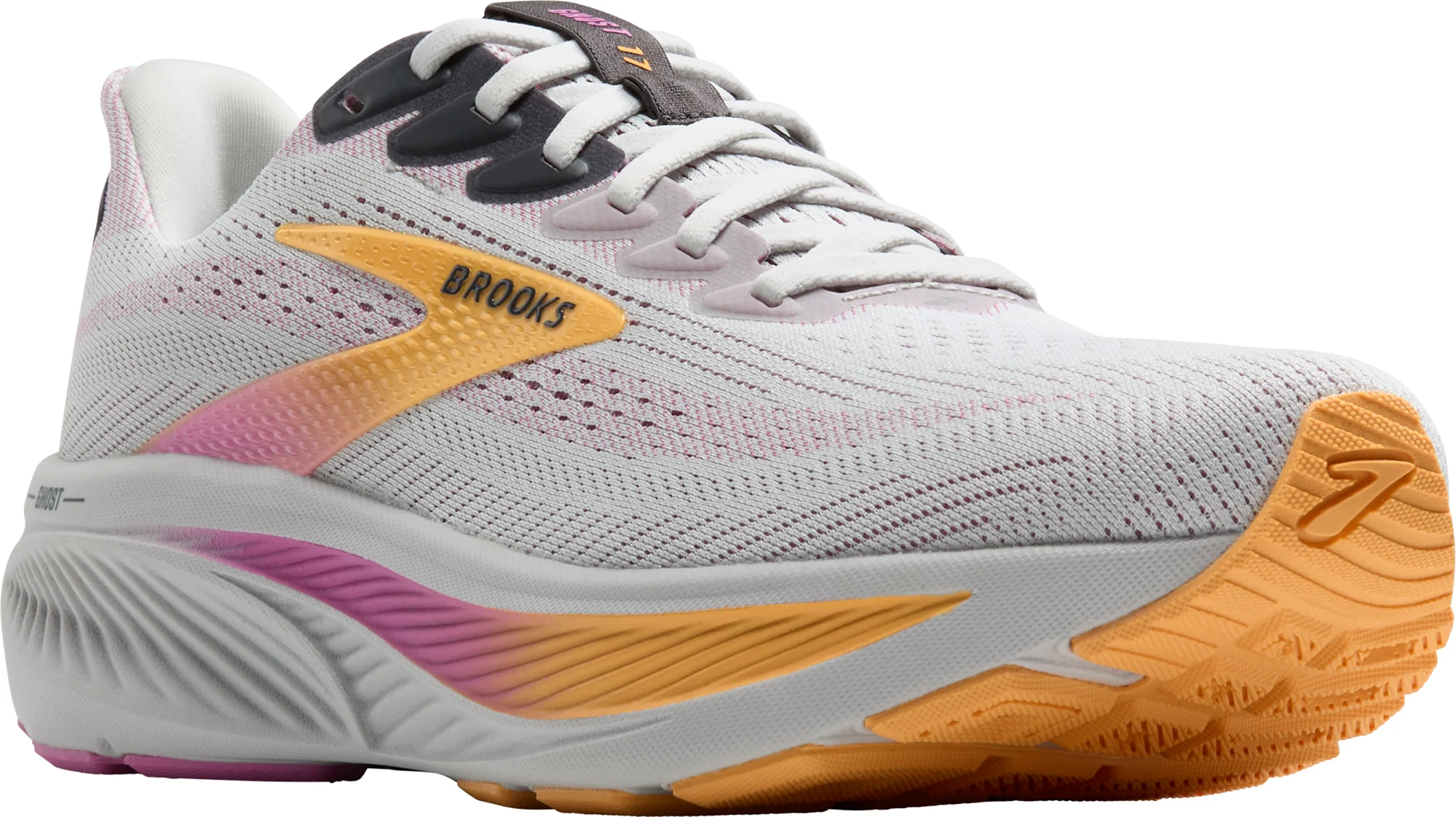 Brooks Ghost 17 Womens Running Shoes - Grey - Image 6