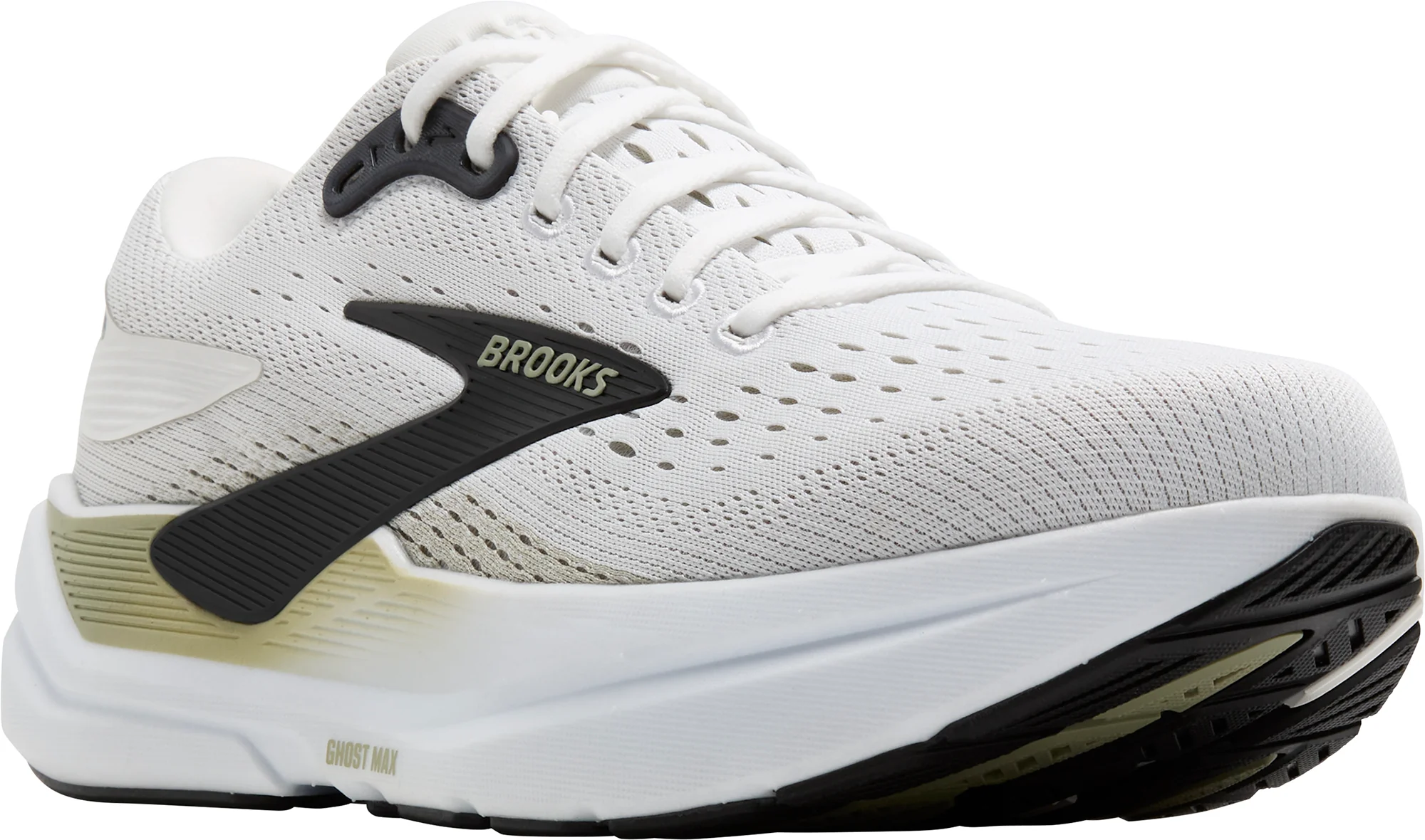 Brooks Ghost Max 3 WIDE FIT (2E) Mens Running Shoes - White - Image 6