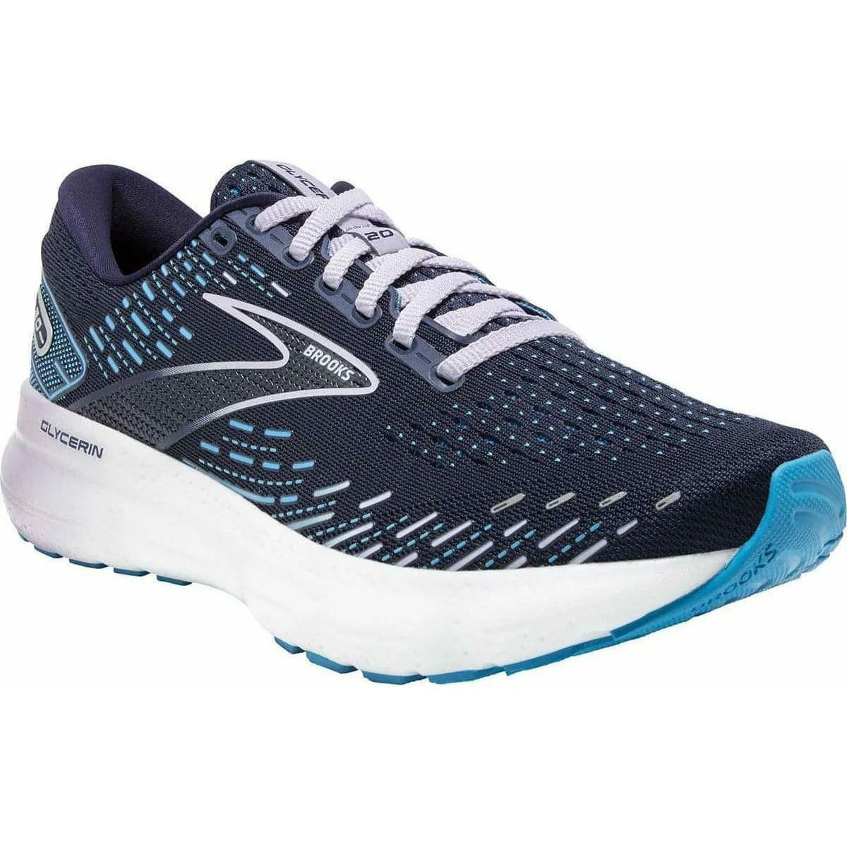 Brooks Glycerin 20 Womens Running Shoes - Blue - Image 6