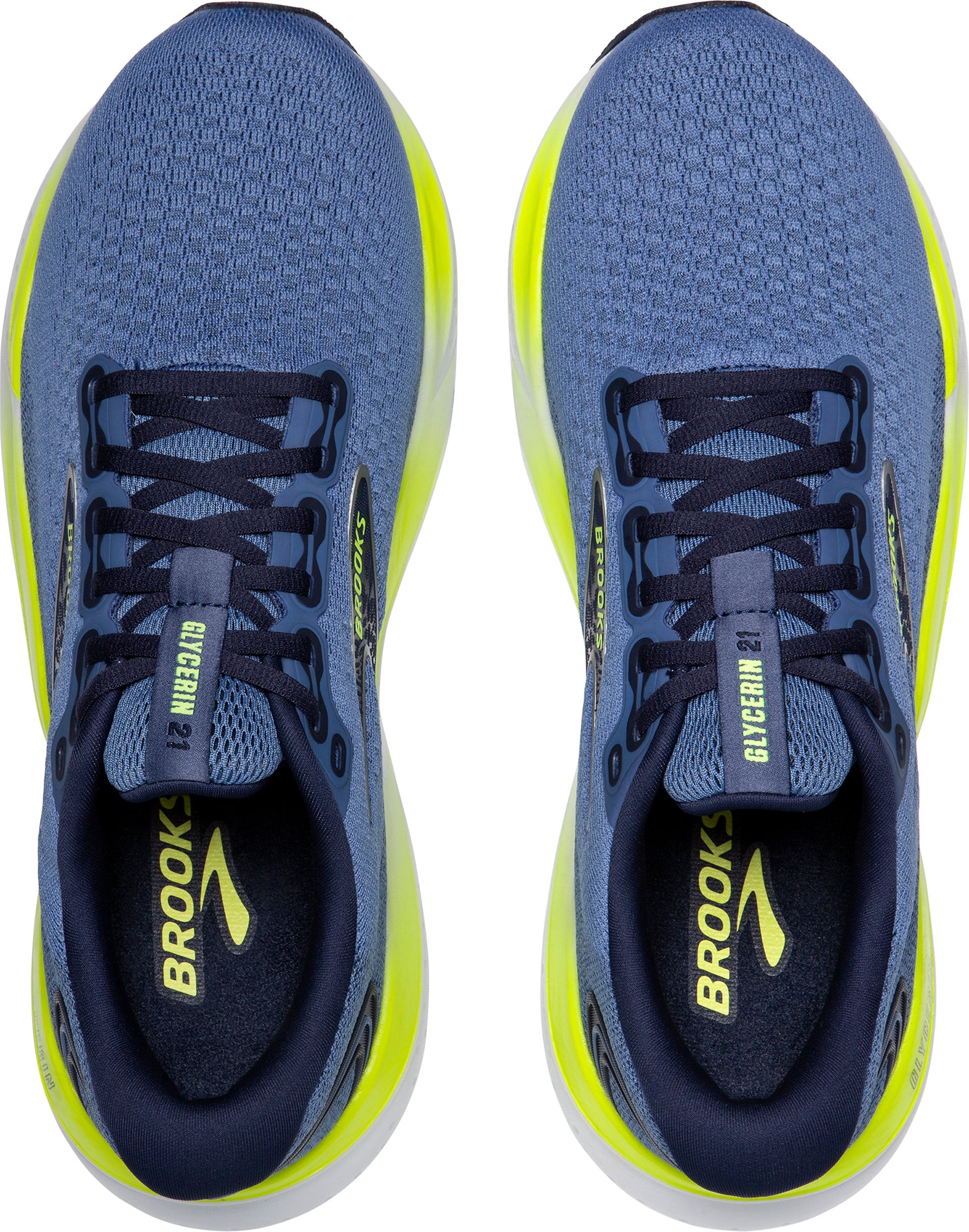 Brooks Glycerin 21 Mens Running Shoes - Blue - Image 4