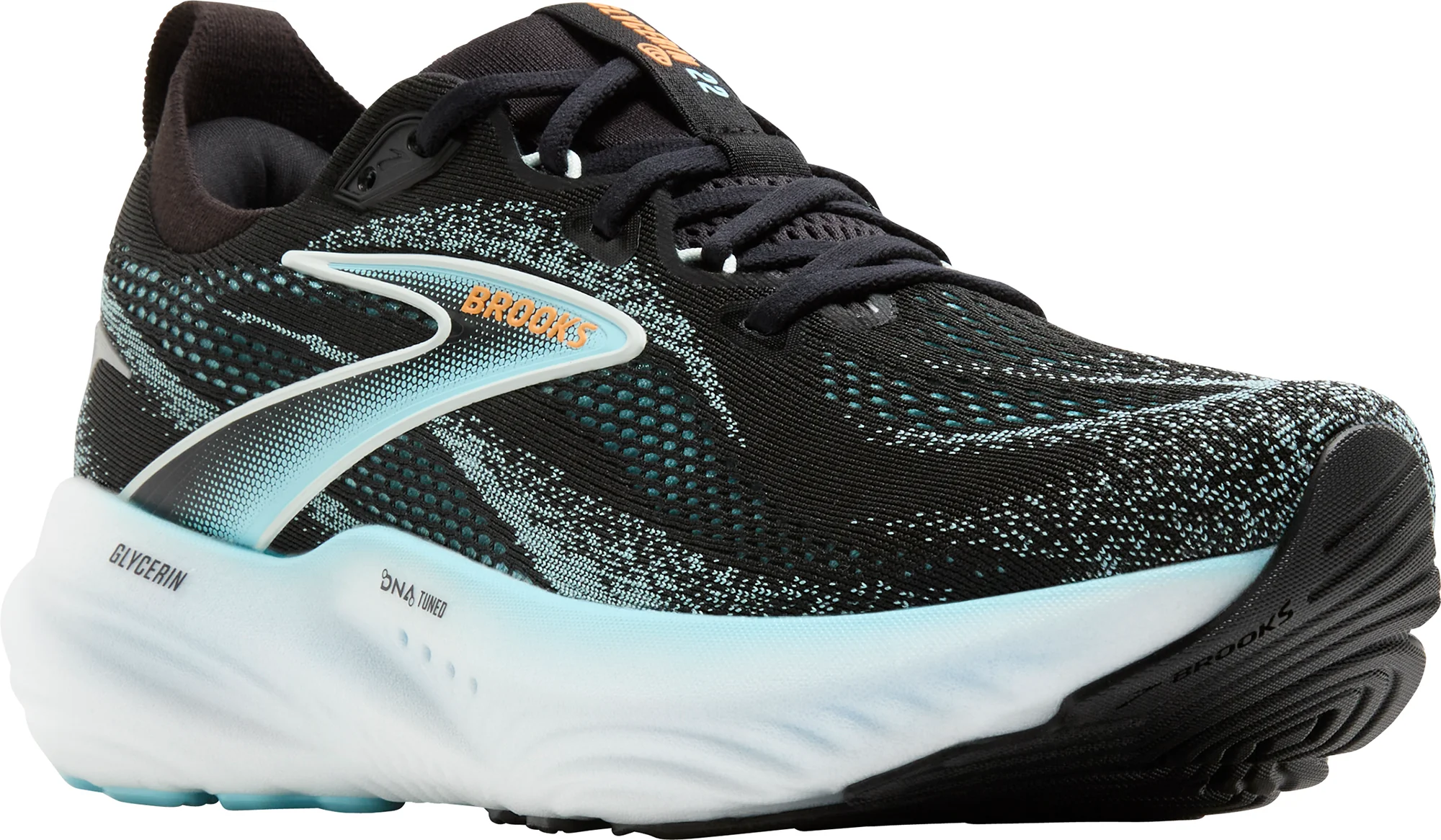Brooks Glycerin 22 Mens Running Shoes - Black - Image 6