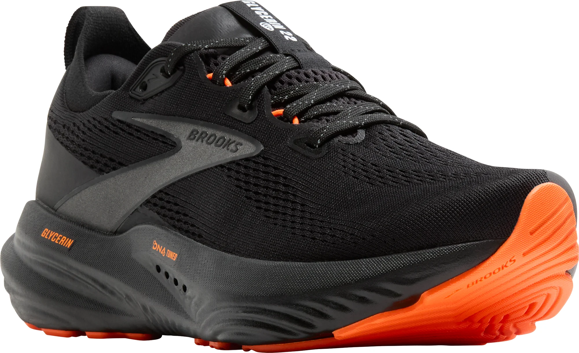 Brooks Glycerin 22 Mens Running Shoes - Black - Image 6