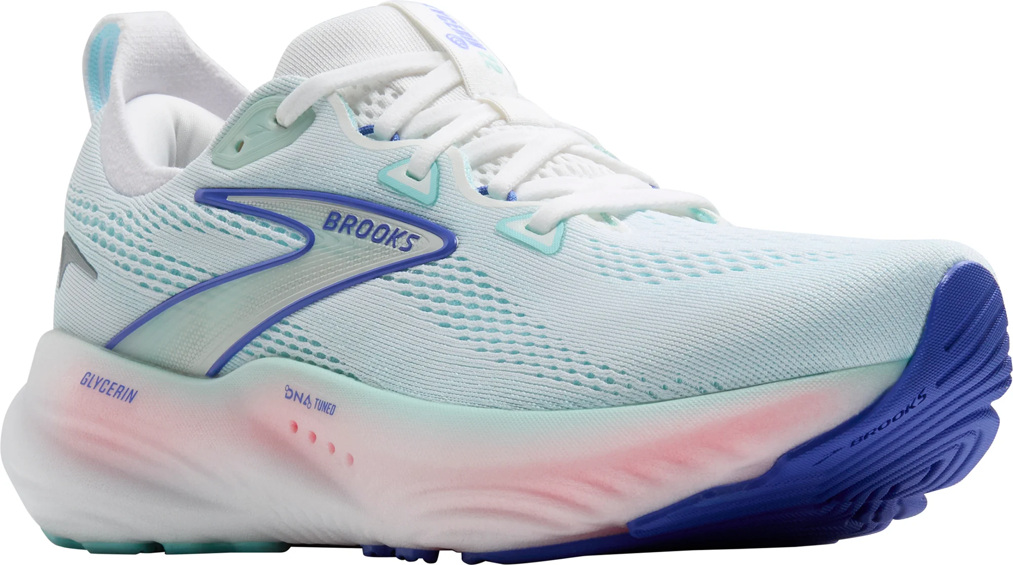 Brooks Glycerin 22 WIDE FIT Womens Running Shoes - White - Image 6
