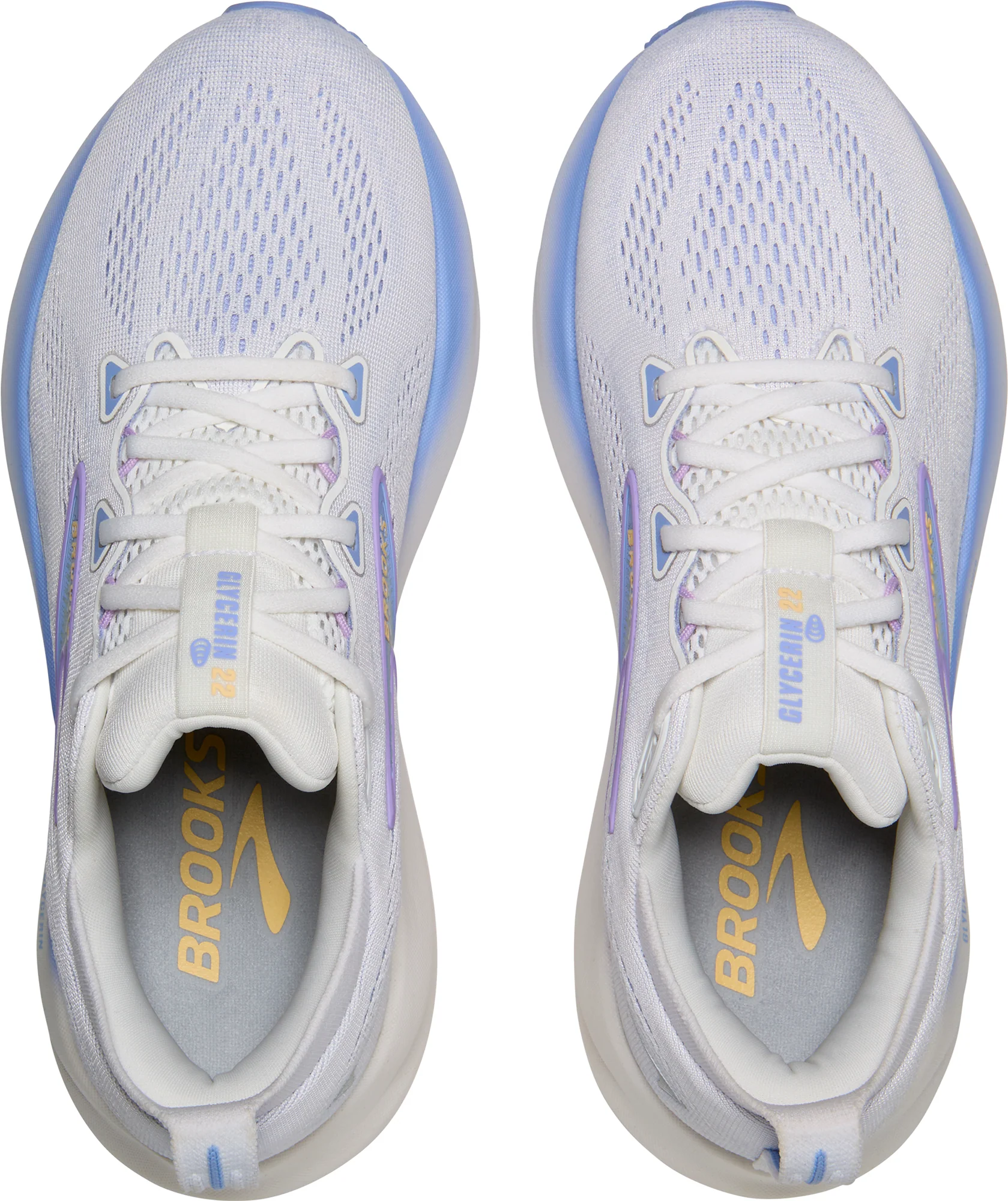 Brooks Glycerin 22 Womens Running Shoes - White - Image 4