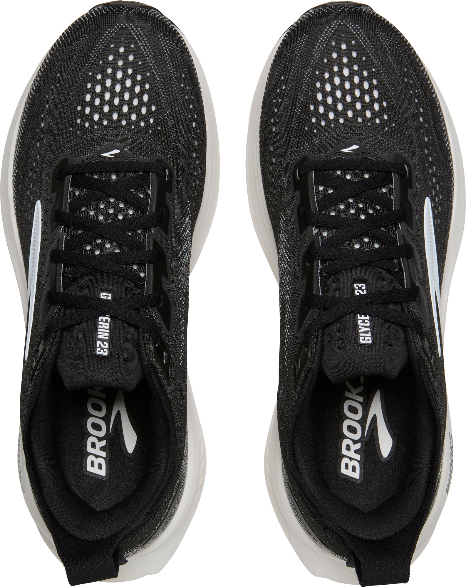 Brooks Glycerin 23 WIDE FIT Mens Running Shoes - Black - Image 4