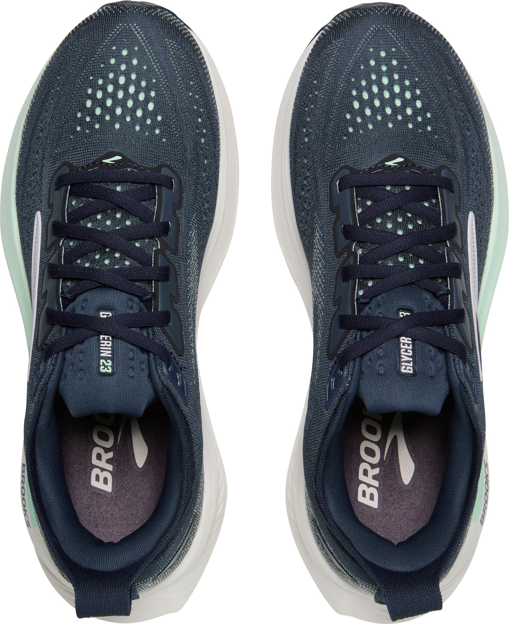 Brooks Glycerin 23 Womens Running Shoes - Blue - Image 4