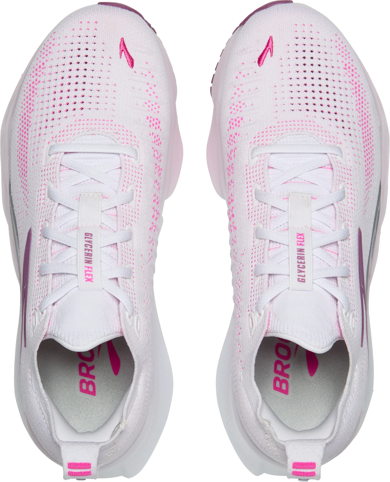 Brooks Glycerin Flex Womens Running Shoes - White - Image 4