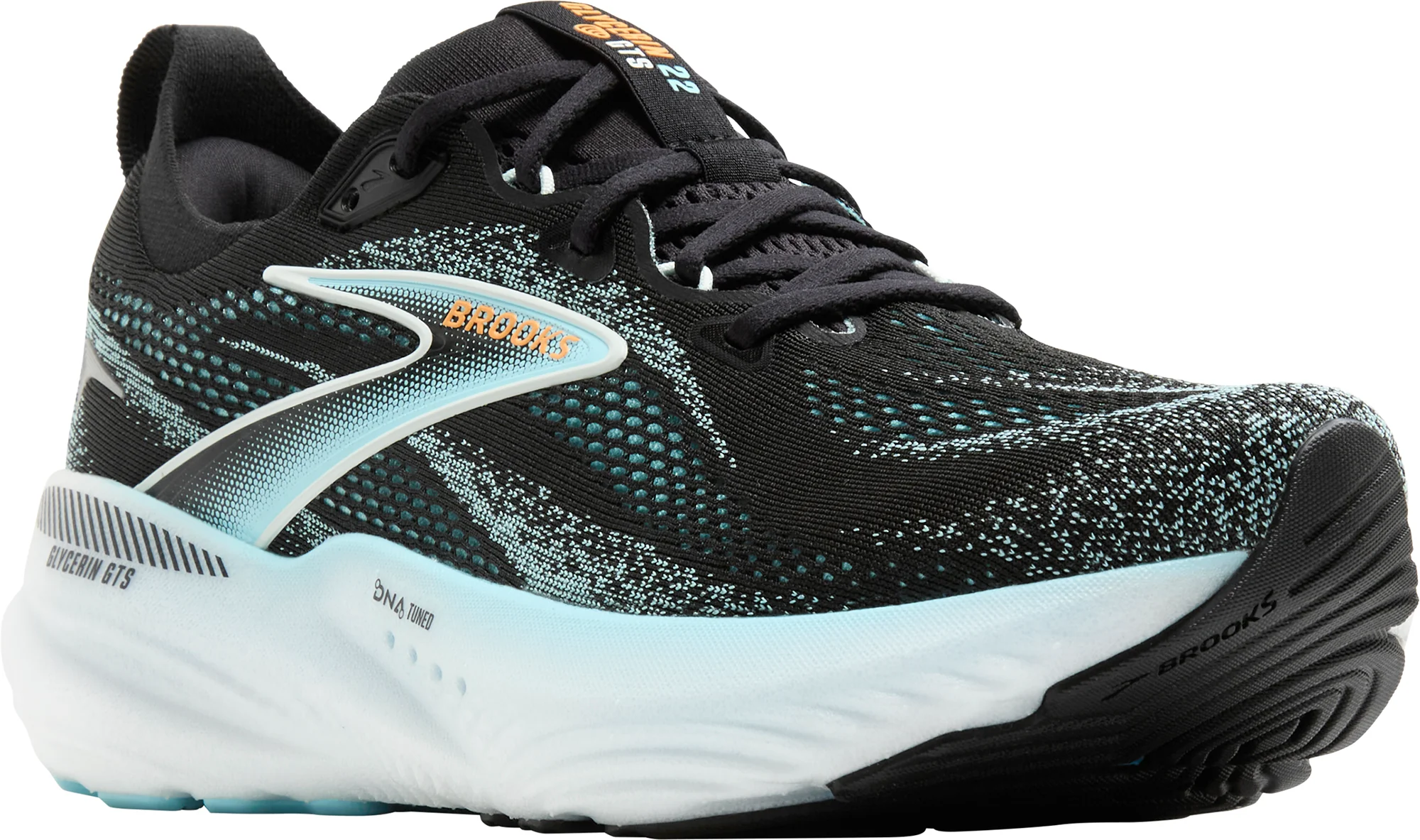 Brooks Glycerin GTS 22 Mens Running Shoes - Black - Image 6