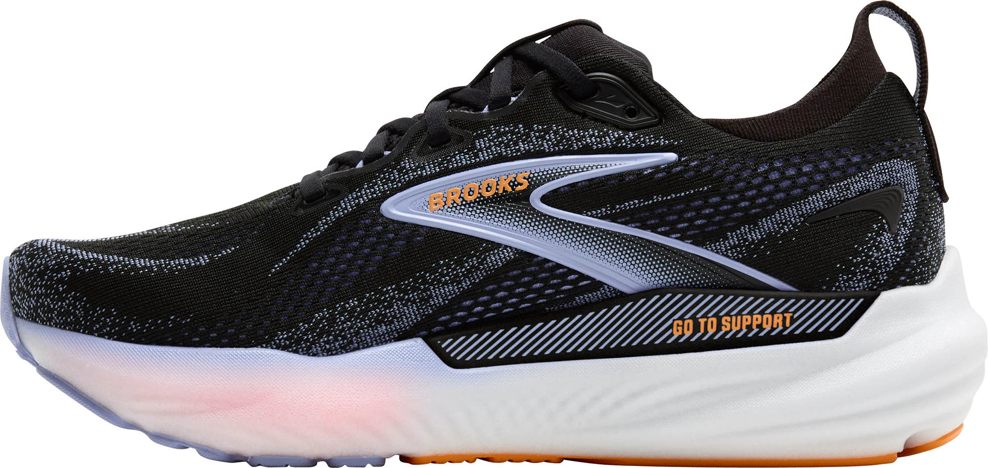 Brooks Glycerin GTS 22 Womens Running Shoes - Black - Image 5