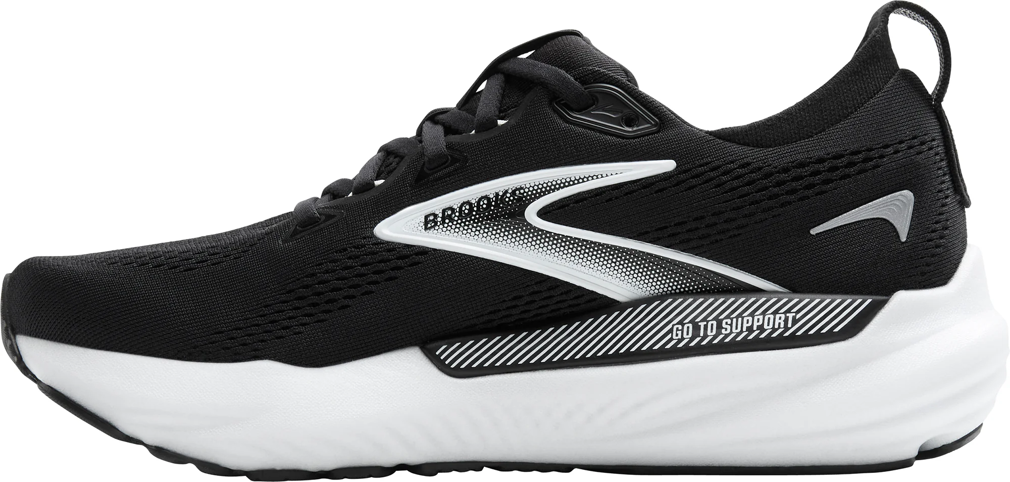Brooks Glycerin GTS 22 Womens Running Shoes - Black - Image 3