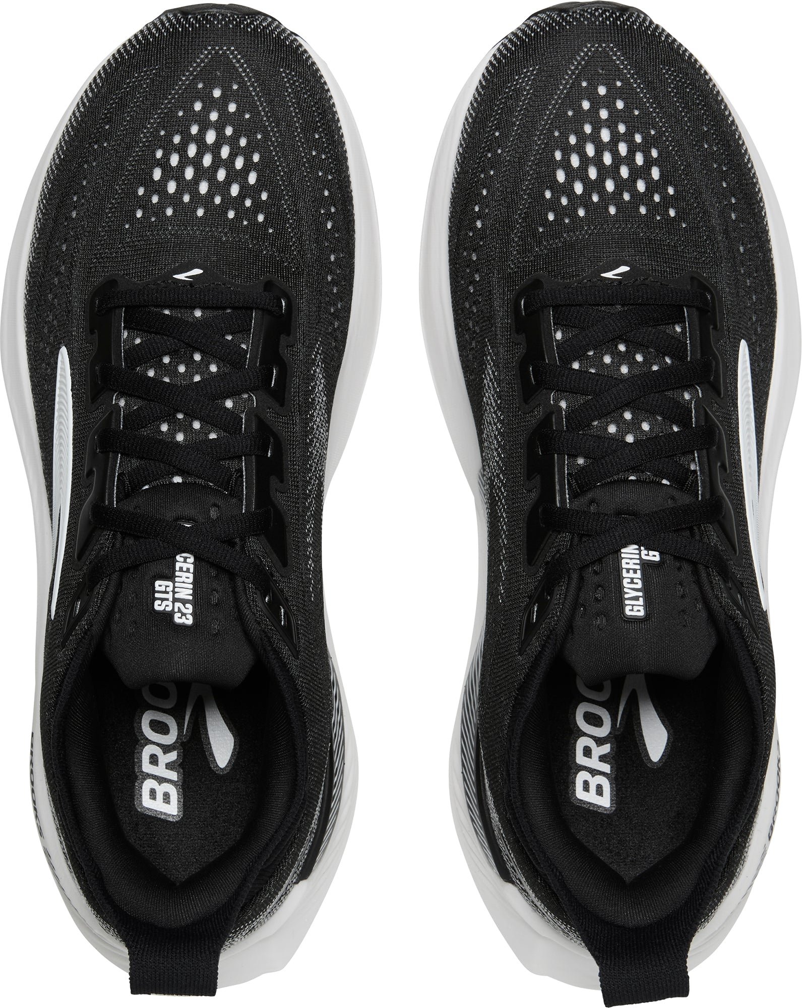 Brooks Glycerin GTS 23 Womens Running Shoes - Black - Image 4