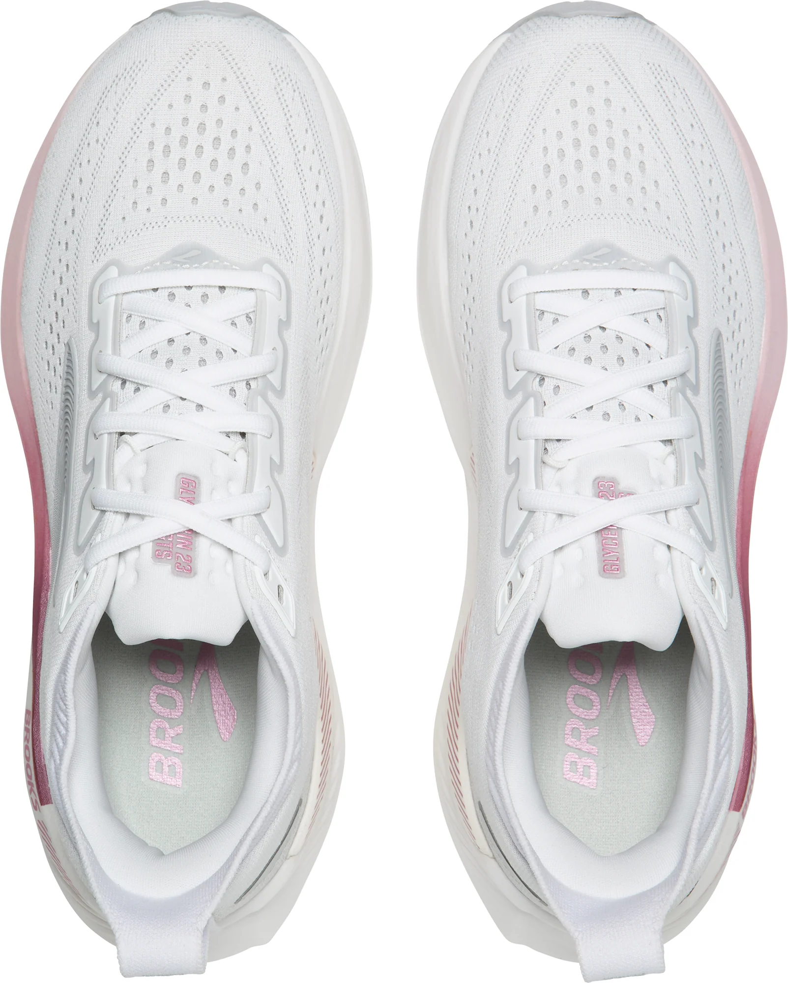 Brooks Glycerin GTS 23 Womens Running Shoes - White - Image 4
