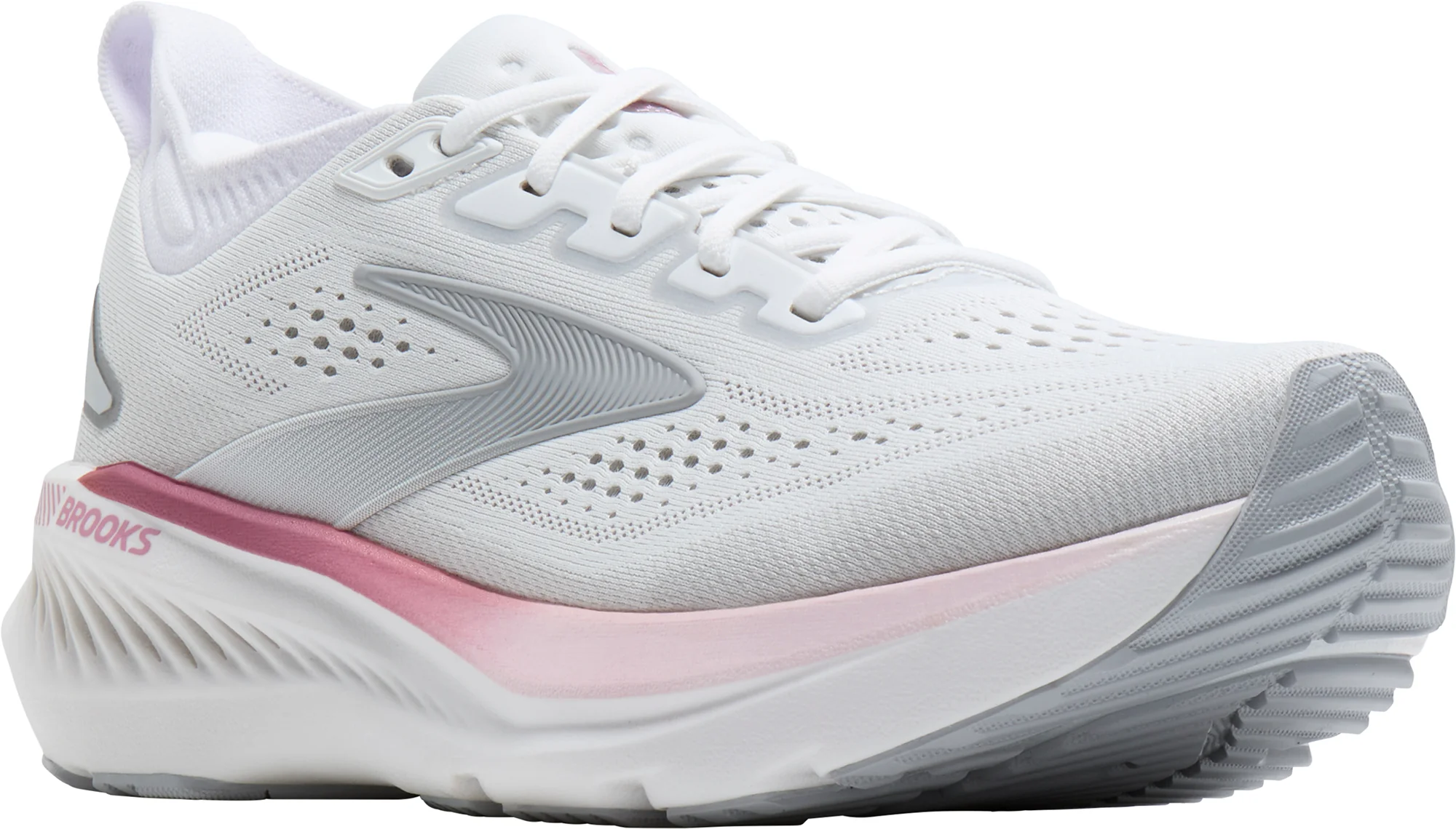 Brooks Glycerin GTS 23 Womens Running Shoes - White - Image 6