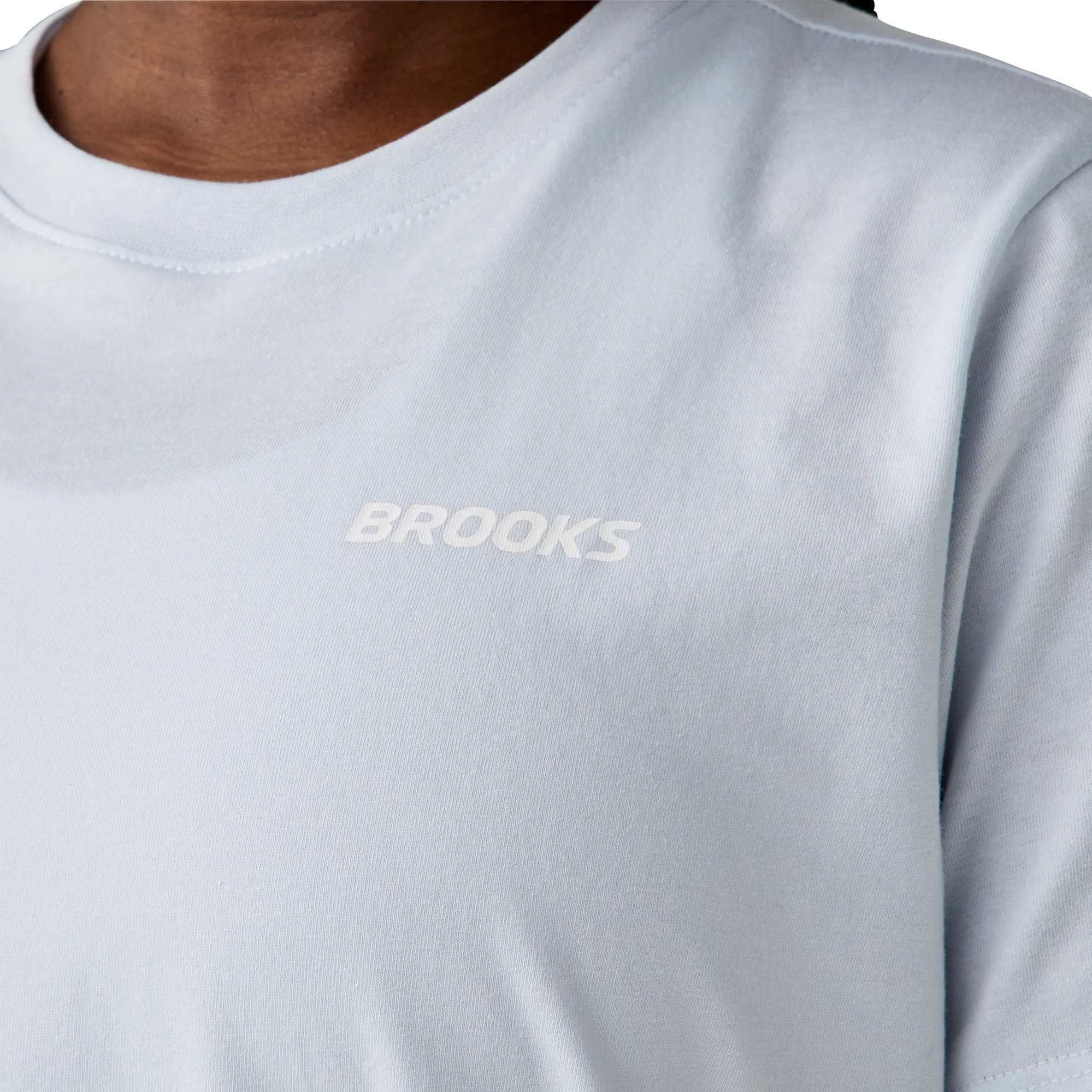 Brooks Graphic Short Sleeve Womens Running Top - Blue - Image 3