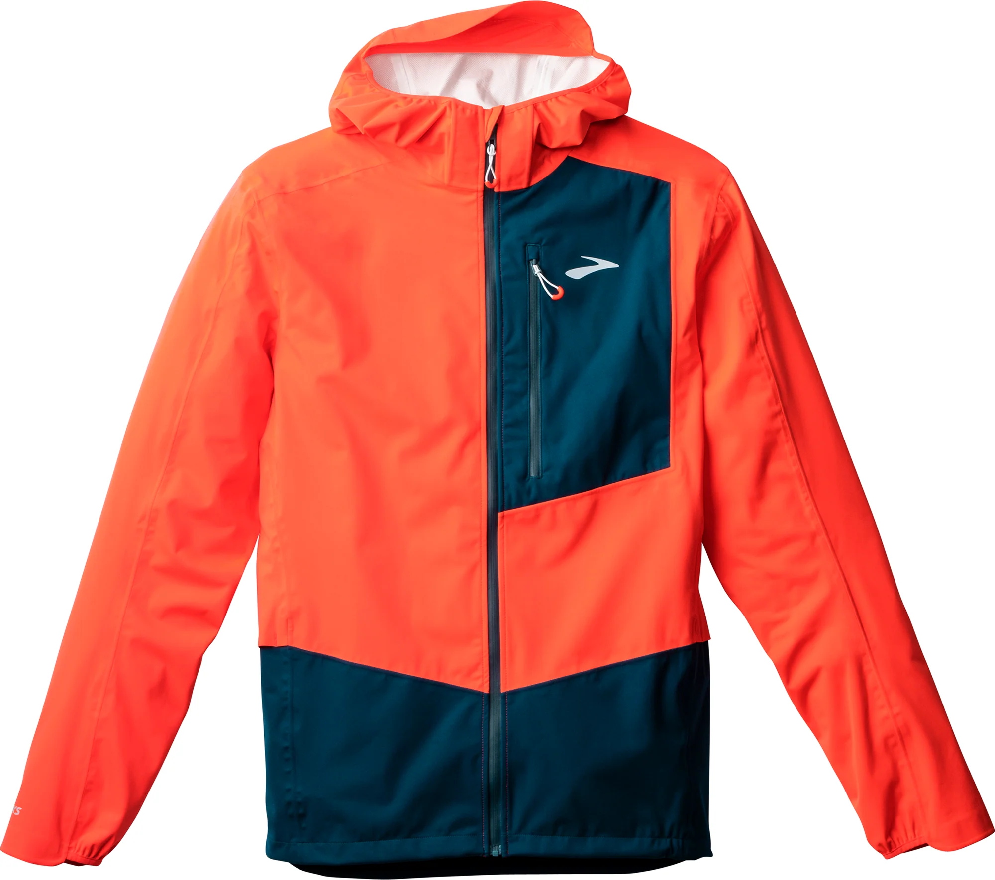 Brooks High Point 2.0 Waterproof Mens Running Jacket - Orange - Image 4