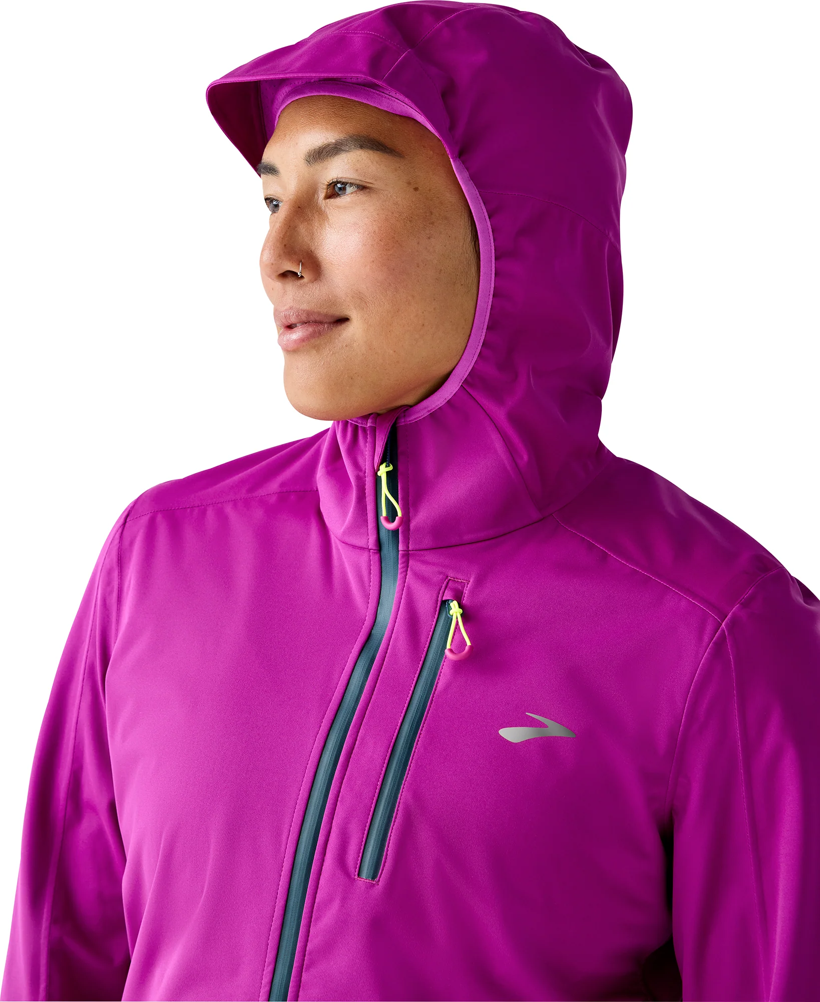 Brooks High Point 2.0 Waterproof Womens Running Jacket - Purple - Image 3
