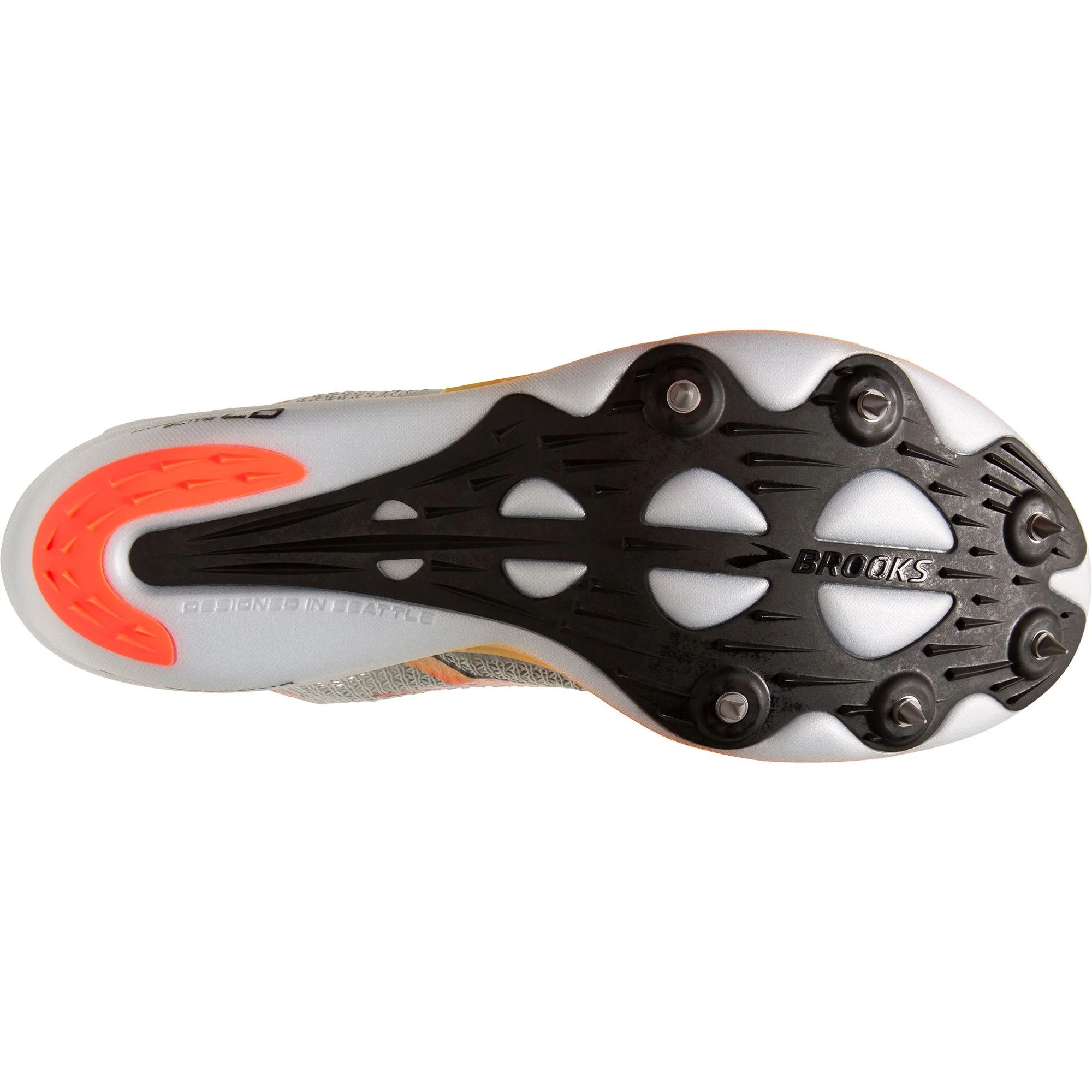 Brooks Hyperion Elite LD Running Spikes - Grey - Image 2