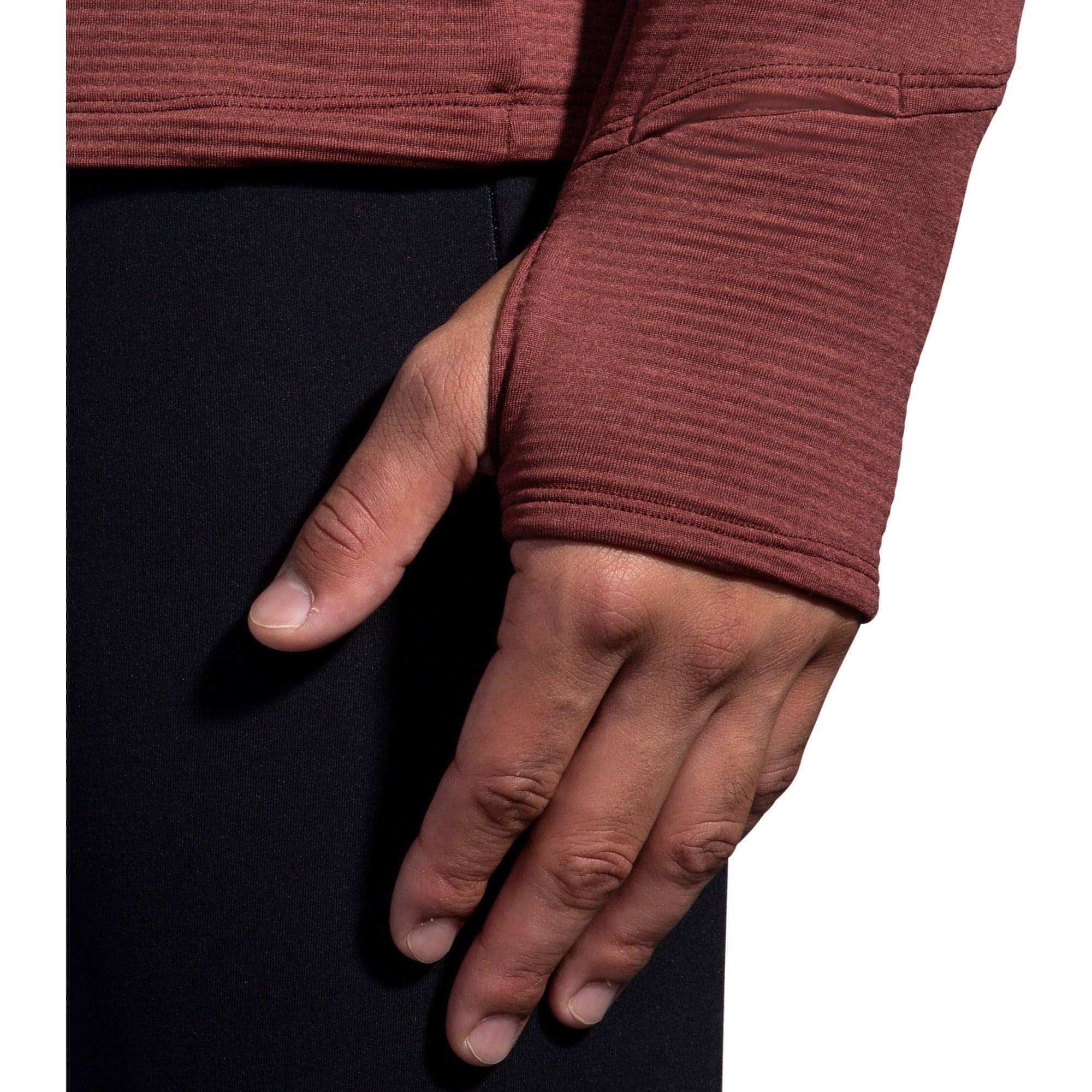 Brooks Notch Thermal 2.0 Long Sleeve Mens Running Top - Red - Image 6