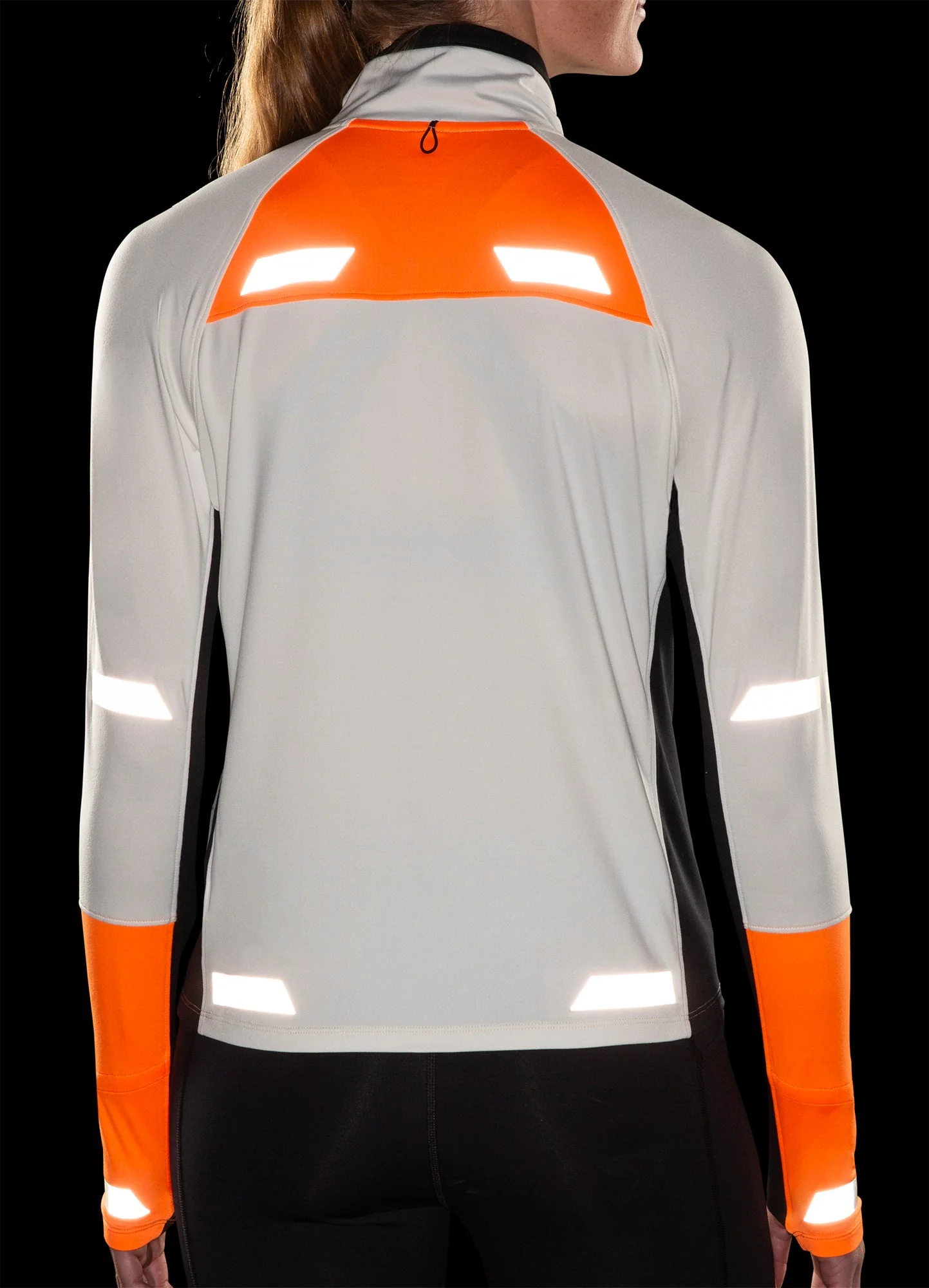Brooks Run Visible 2.0 Half Zip Long Sleeve Womens Running Top - Grey - Image 9