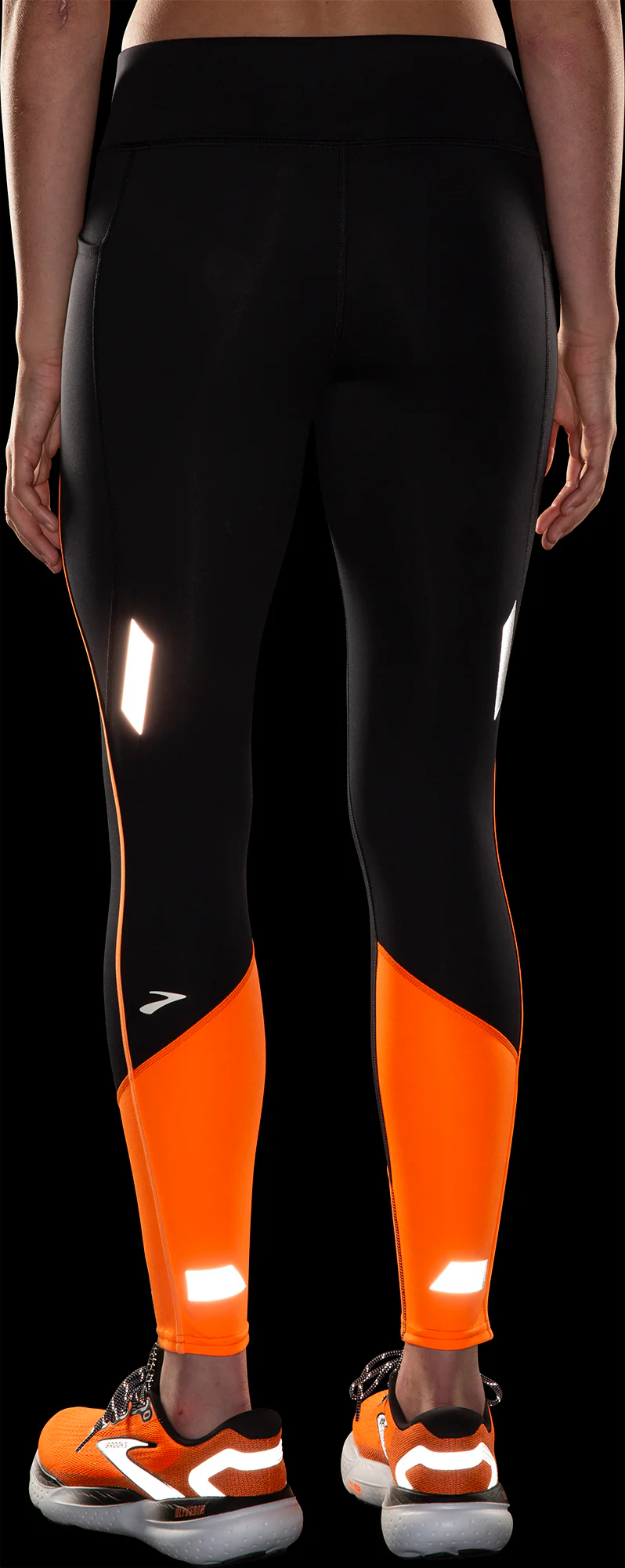 Brooks Run Visible 2.0 Womens Long Running Tights - Black - Image 7