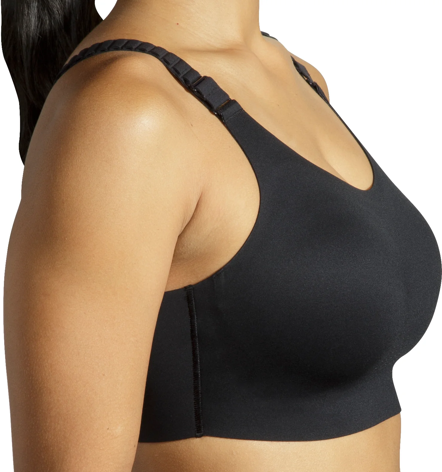 Brooks Scoopback 2.0 Womens Sports Bra - Black - Image 3
