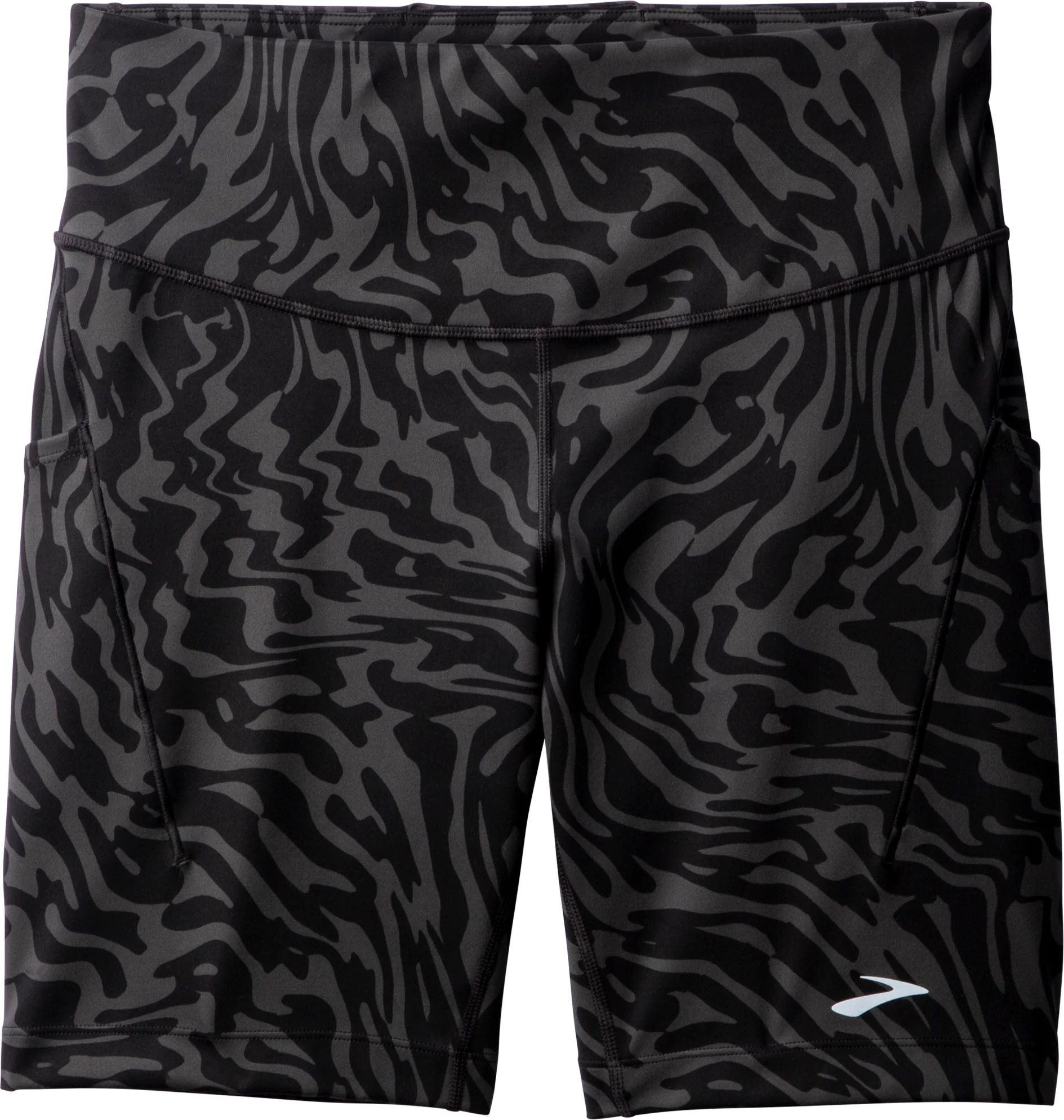 Brooks Spark 8 Inch Womens Short Running Tights - Black - Image 4