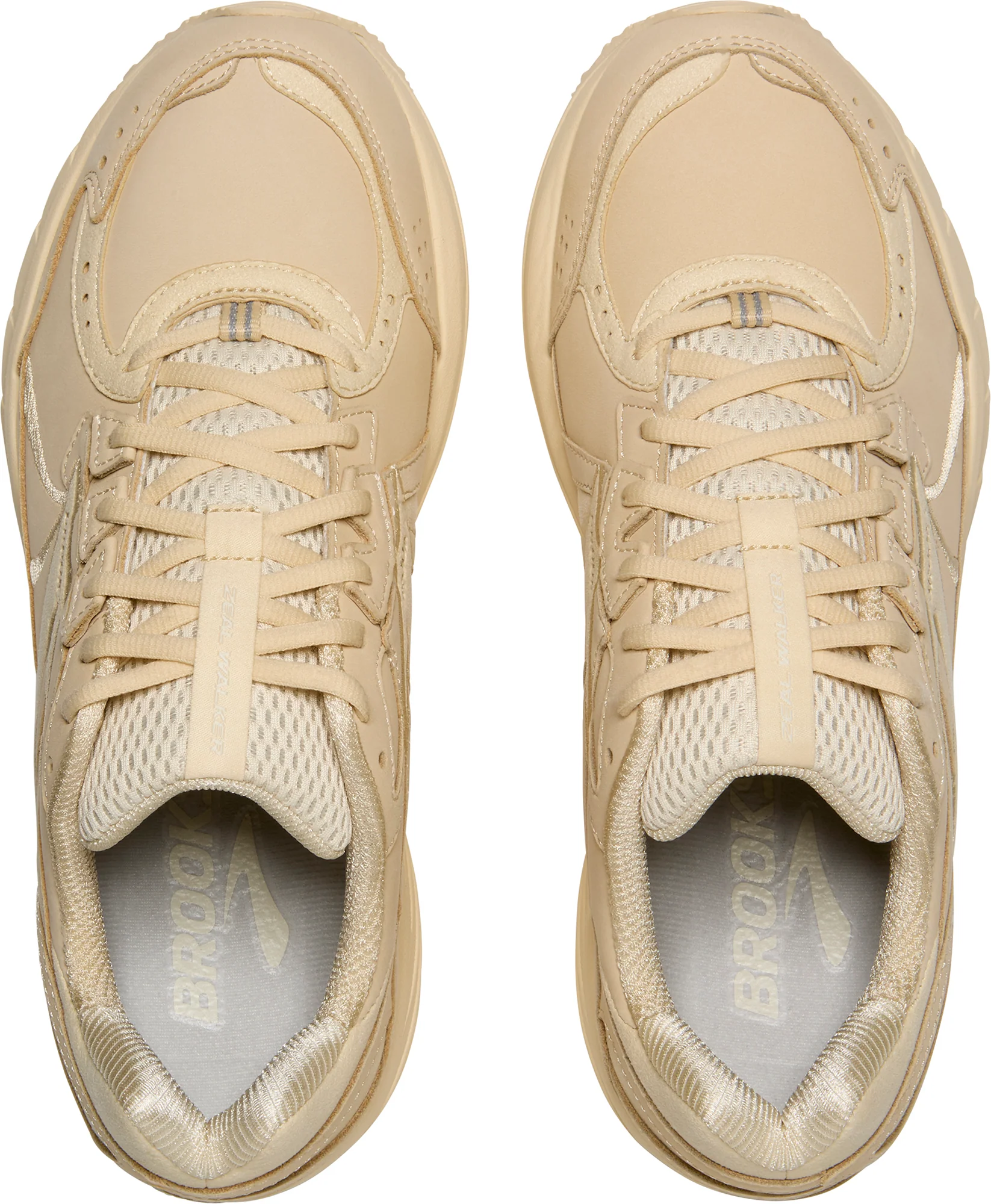 Brooks Zeal Walker Womens Walking Shoes - Cream - Image 4