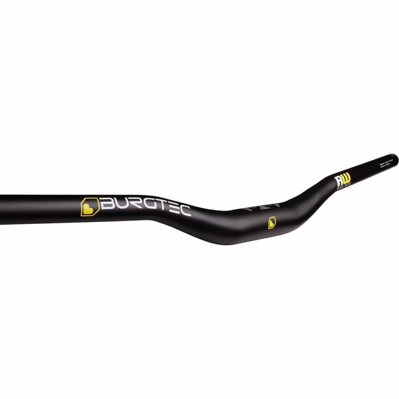Burgtec RideWide Enduro Alloy 800mm Wide Handlebars 31.8mm - Black - Image 2