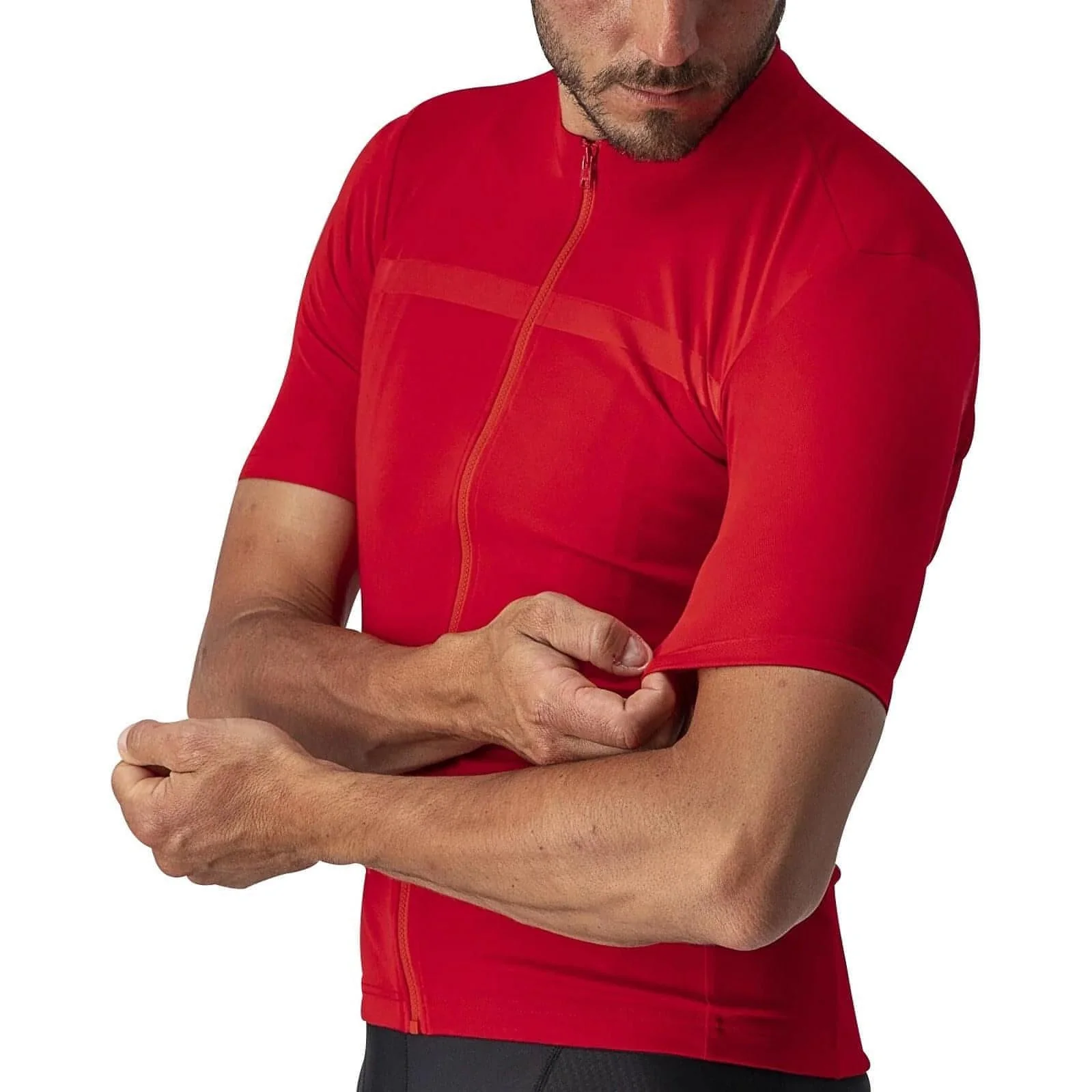 Castelli Classifica Short Sleeve Mens Cycling Jersey - Red - Image 3