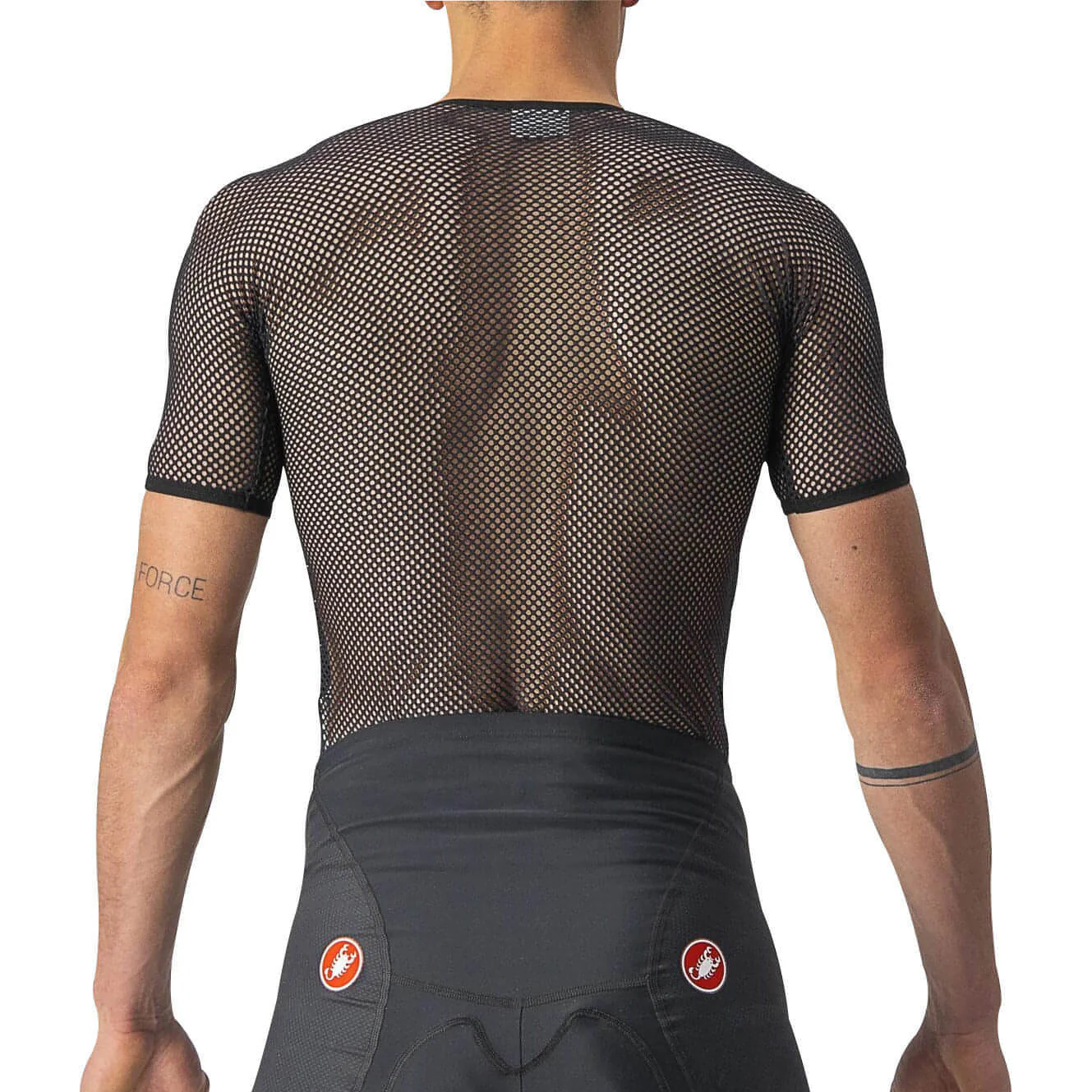 Castelli Core Mesh 3 Short Sleeve Mens Cycling Base Layer - Black - Image 2