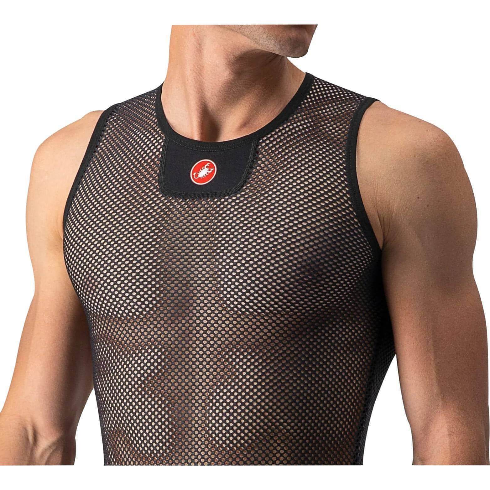 Castelli Core Mesh 3 Sleeveless Mens Cycling Base Layer - Black - Image 2