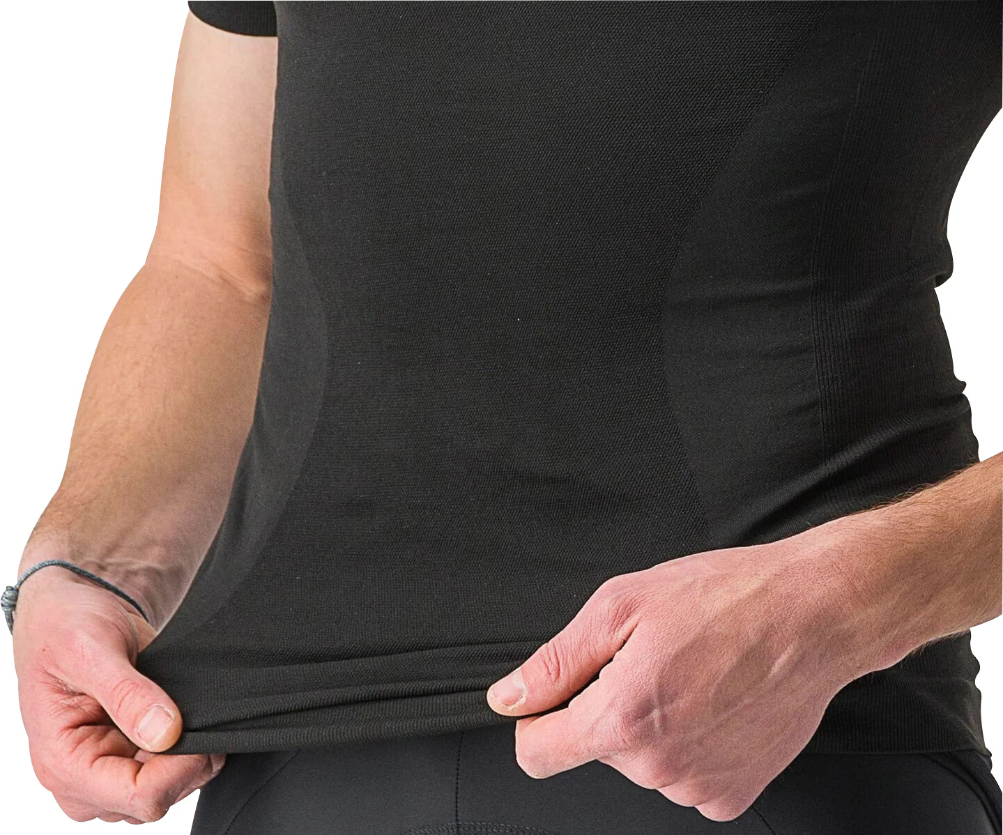 Castelli Core Seamless Short Sleeve Mens Cycling Base Layer - Black - Image 3