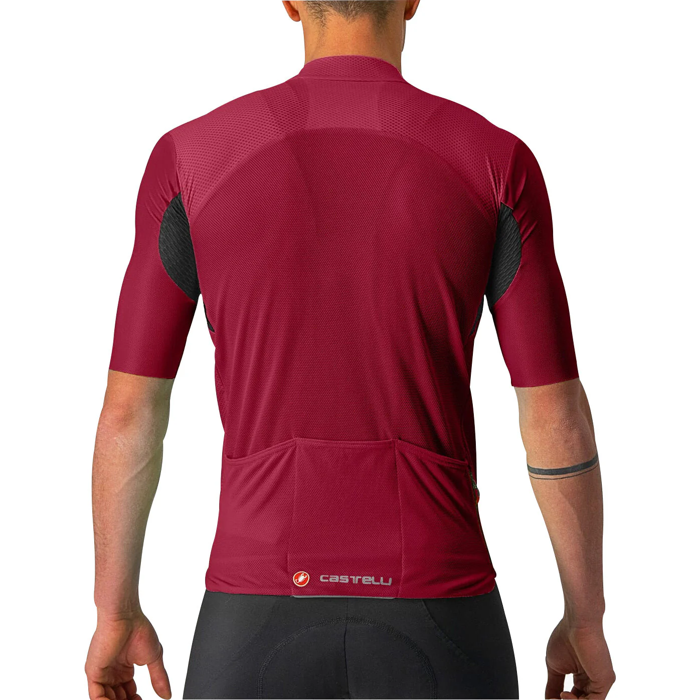 Castelli Endurance Elite Short Sleeve Mens Cycling Jersey - Red - Image 2