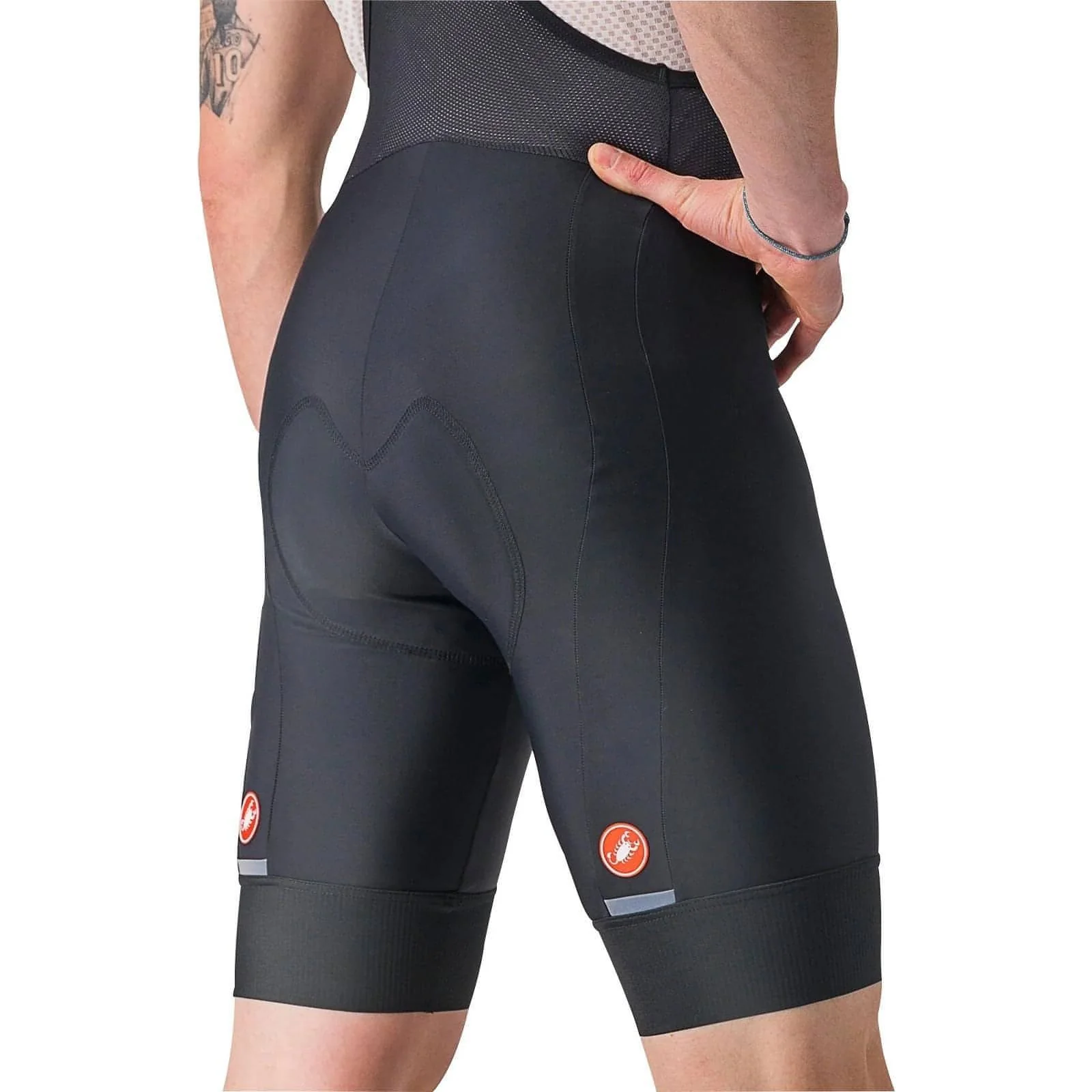 Castelli Entrata 2 Mens Cycling Bib Shorts - Black - Image 4
