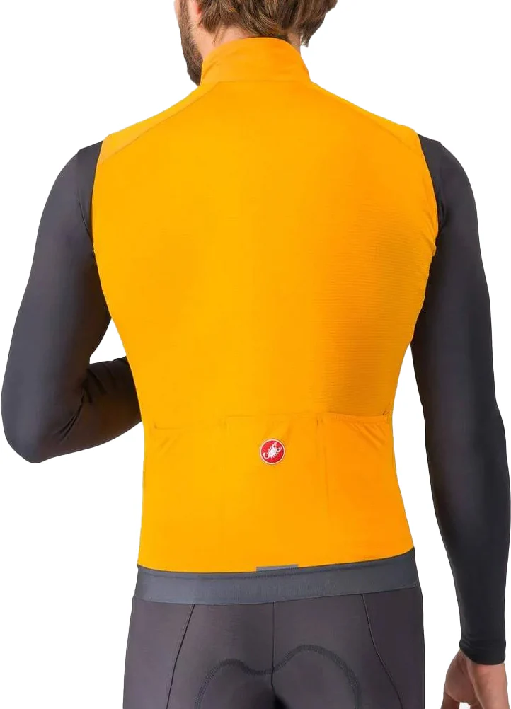 Castelli Espresso Mens Cycling Gilet - Orange - Image 2